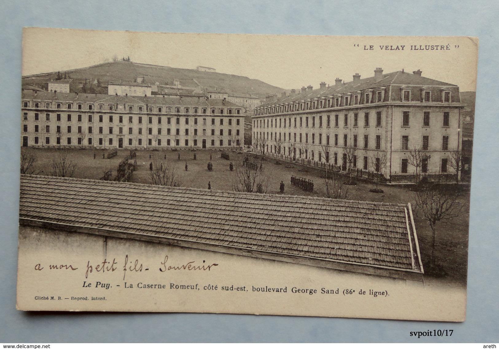 43 - LE PUY - La Caserne Romeuf Coté Sud Est - Librairie Margerit Bremond - Precurseur 1905 - Le Puy En Velay