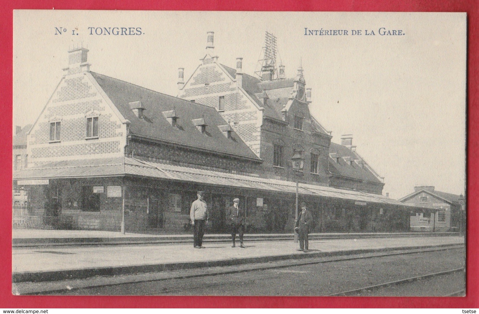 Tongeren/ Tongres - Binnenzicht Statie / Intérieur De La Gare - 1908 ( Verso Zien ) - Tongeren