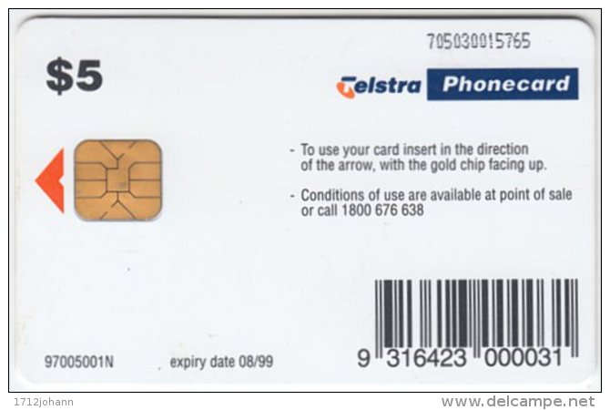 AUSTRALIA A-901 Chip Telstra - Landscape, Desert - Used - Australia