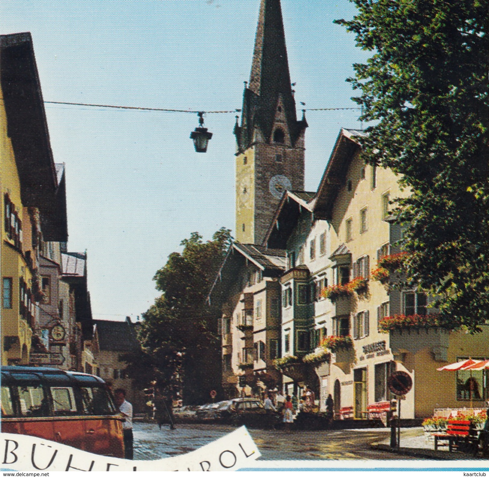 Kitzbühel: VW T1-'SAMBA' BUS- Hauptstraße, Schwarzsee, Alpen Gegen Großvenediger - (Tirol, Austria) - Toerisme