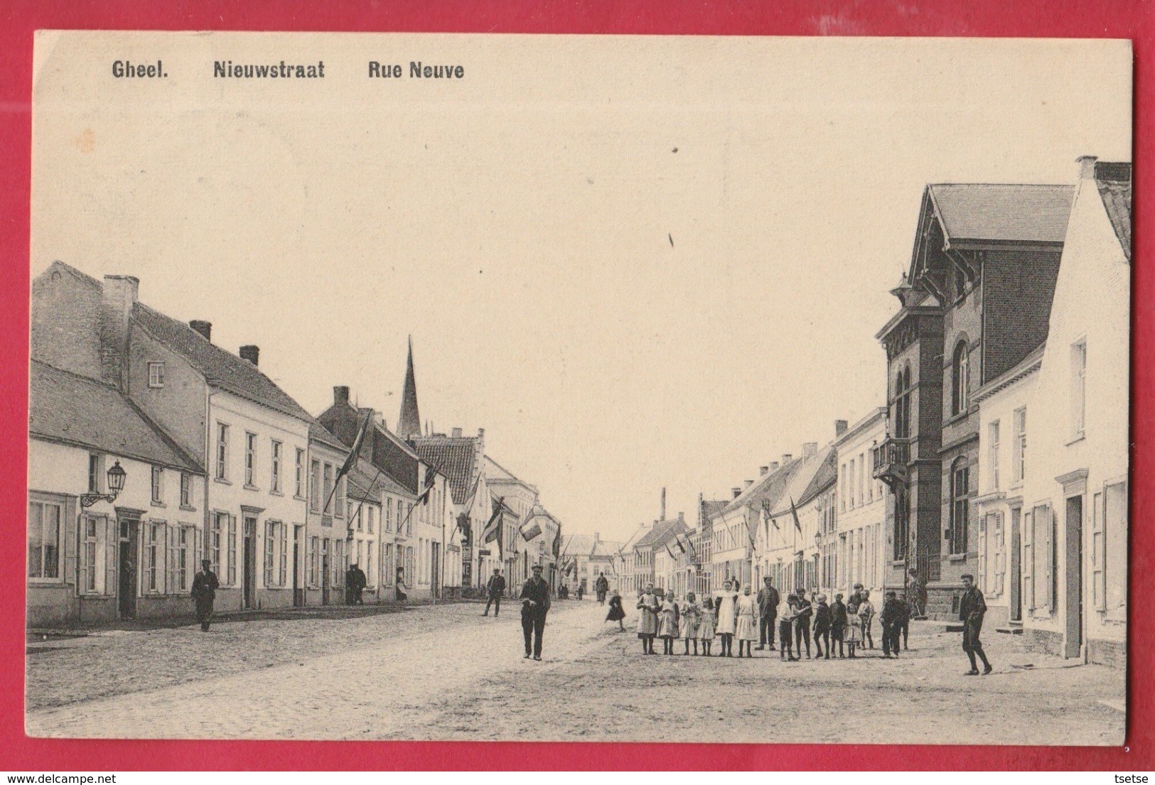 Geel - Nieuwstraat ... Geanimeerd - 1909 ( Verso Zien ) - Geel