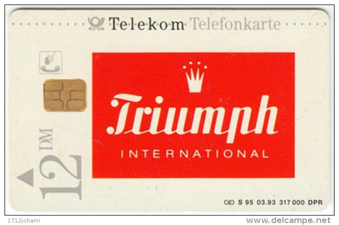 GERMANY S-Serie B-100 - Advertising, Fashion, Underwear, Triumph (1303) - Used - S-Series : Tills With Third Part Ads