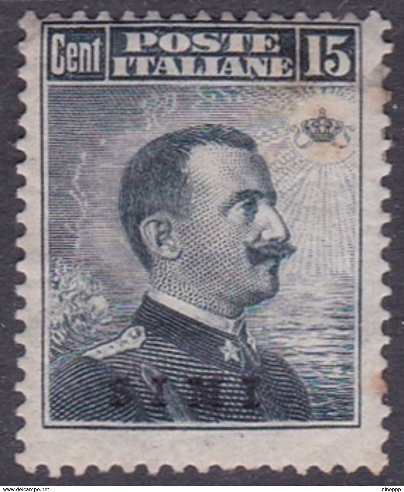 Italy-Colonies And Territories-Aegean-Simi S 4  1912  15c Black Gray Mint Hinged - Aegean (Simi)