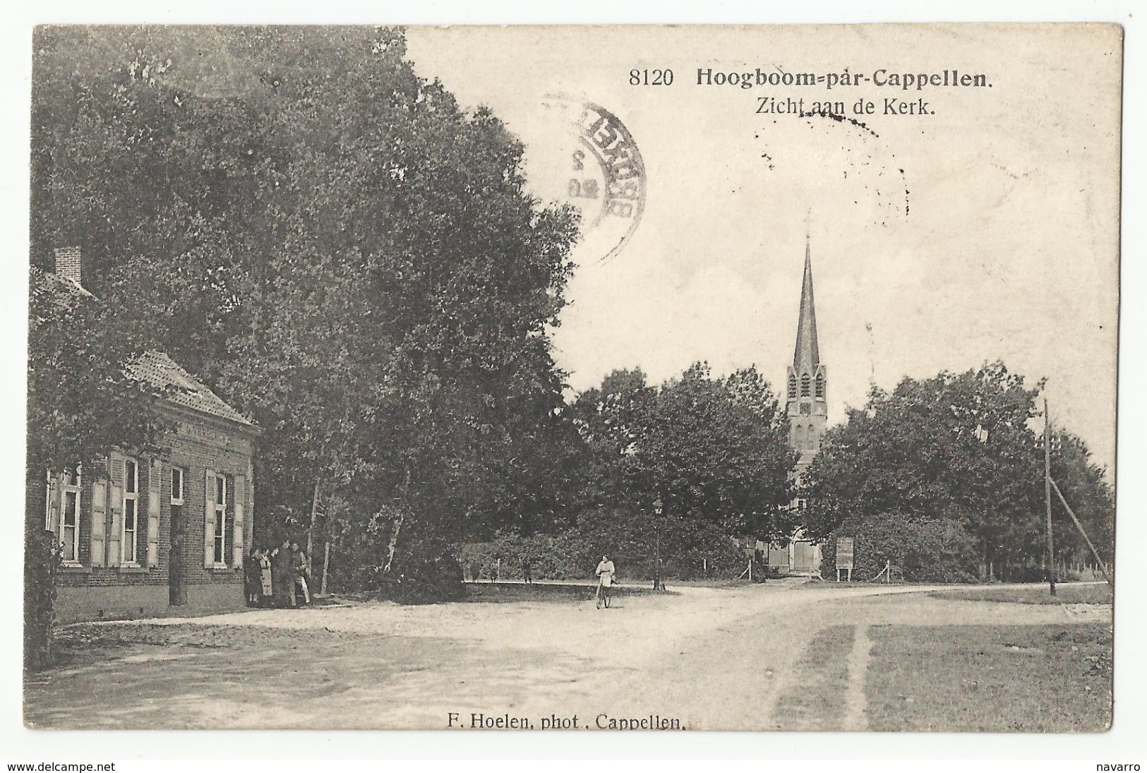 Kapellen - Hoogboom Par Cappellen - Zicht Aan De Kerk (Uitg Hoelen Nr 8120) - Kapellen