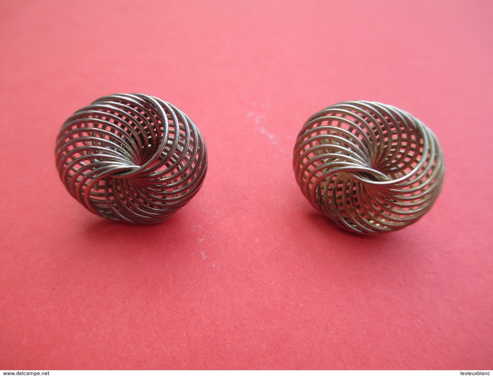 Bijoux Fantaisie/Paire De Boucles D'oreille /Spirales / /Vers 1960 - 1970      BIJ59 - Earrings