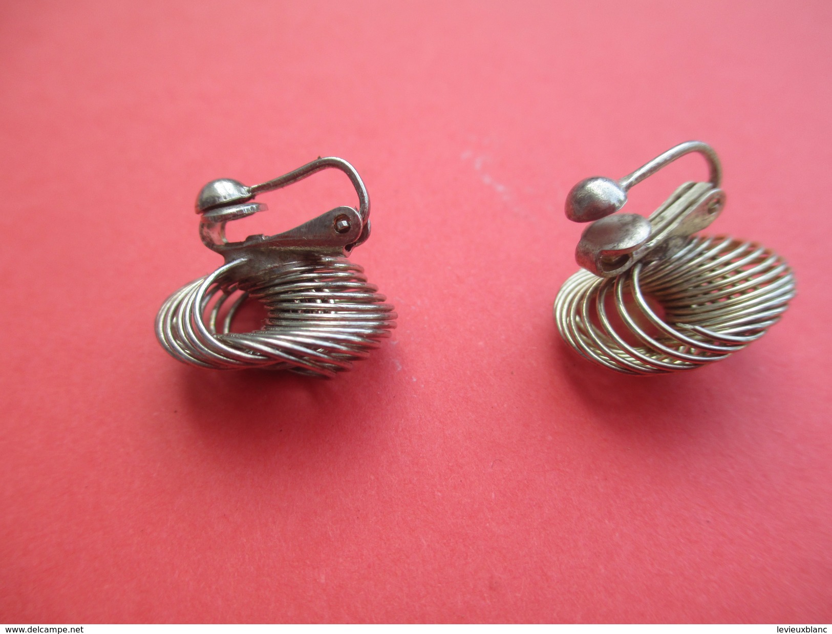 Bijoux Fantaisie/Paire De Boucles D'oreille /Spirales / /Vers 1960 - 1970      BIJ59 - Boucles D'oreilles