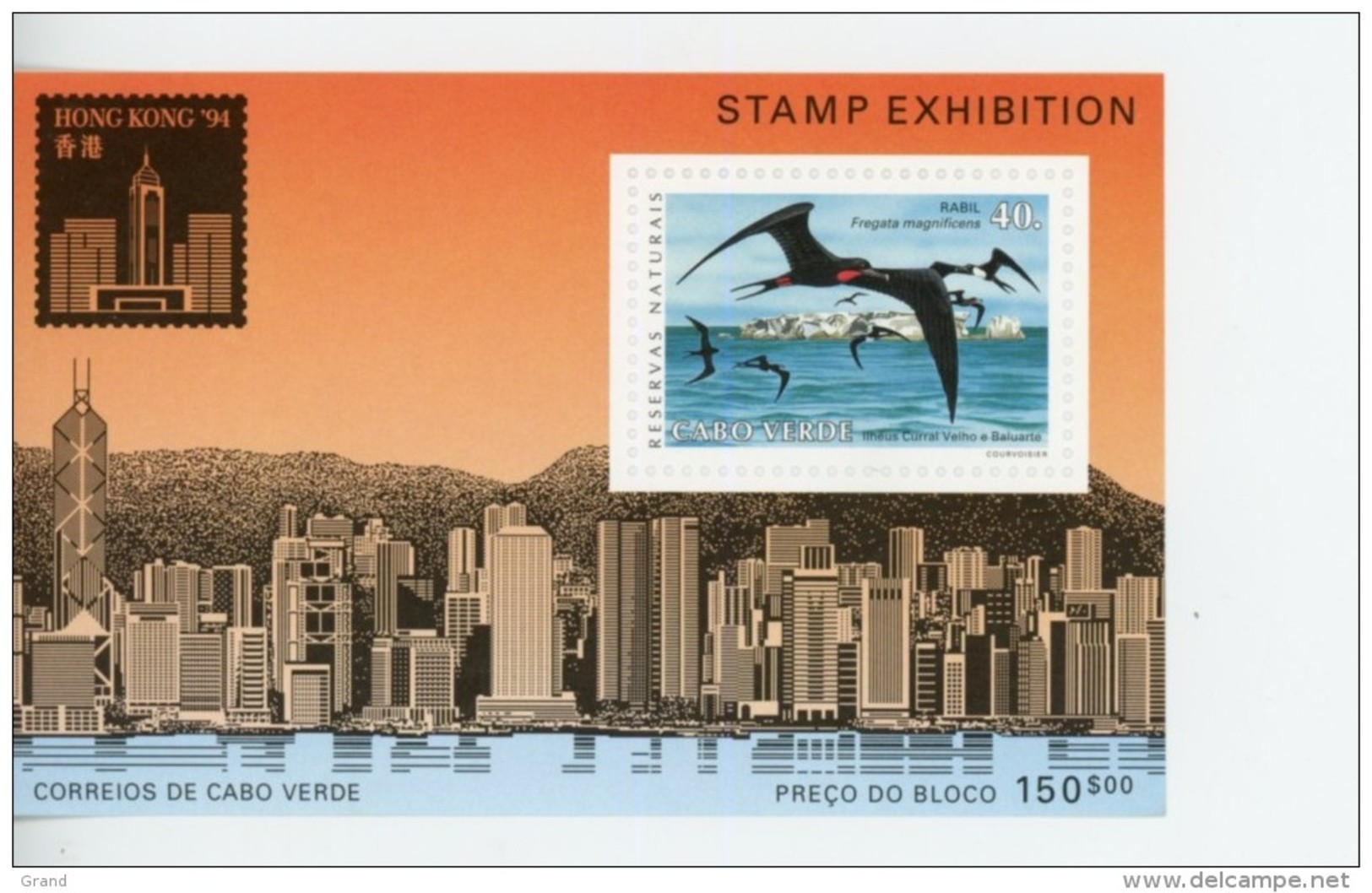 Cap Vert-Cabo Verde-1994- Frégate, Expo Hong Kong-B22***MNH***MNH-5 Blocs - Cape Verde