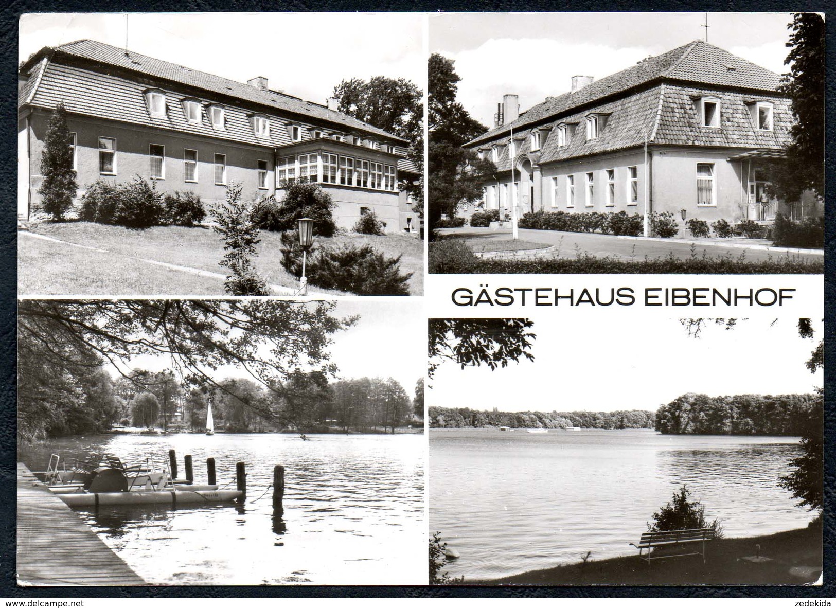 A7734 - Alte MBK Ansichtskarte - Bad Saarow Pieskow - Gästehaus Eibenhof - Gel 1984 - Bad Saarow