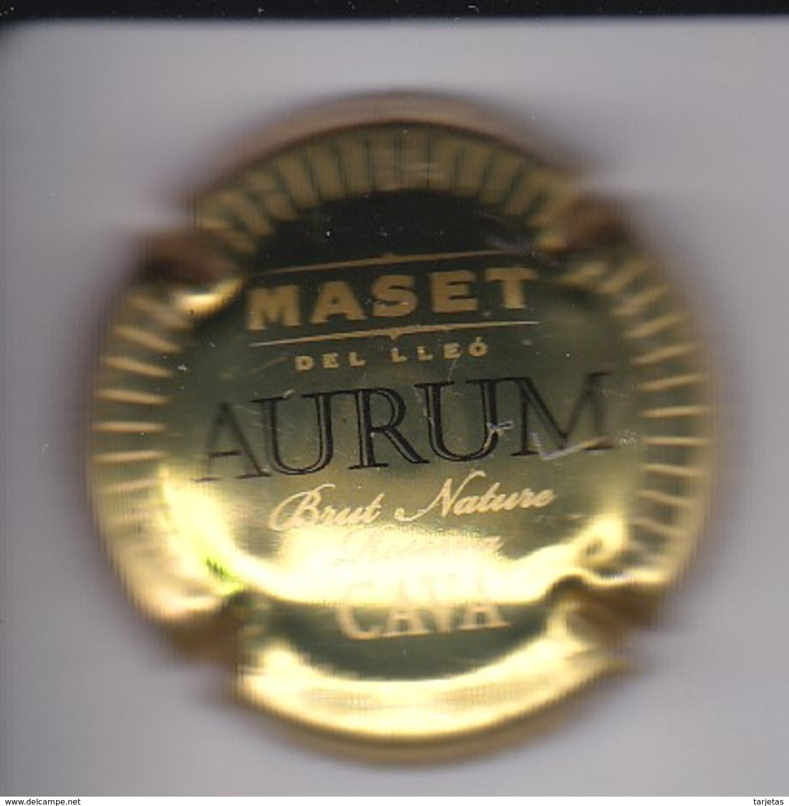 PLACA DE CAVA MASET DEL LLEO  (CAPSULE) AURUM - Placas De Cava