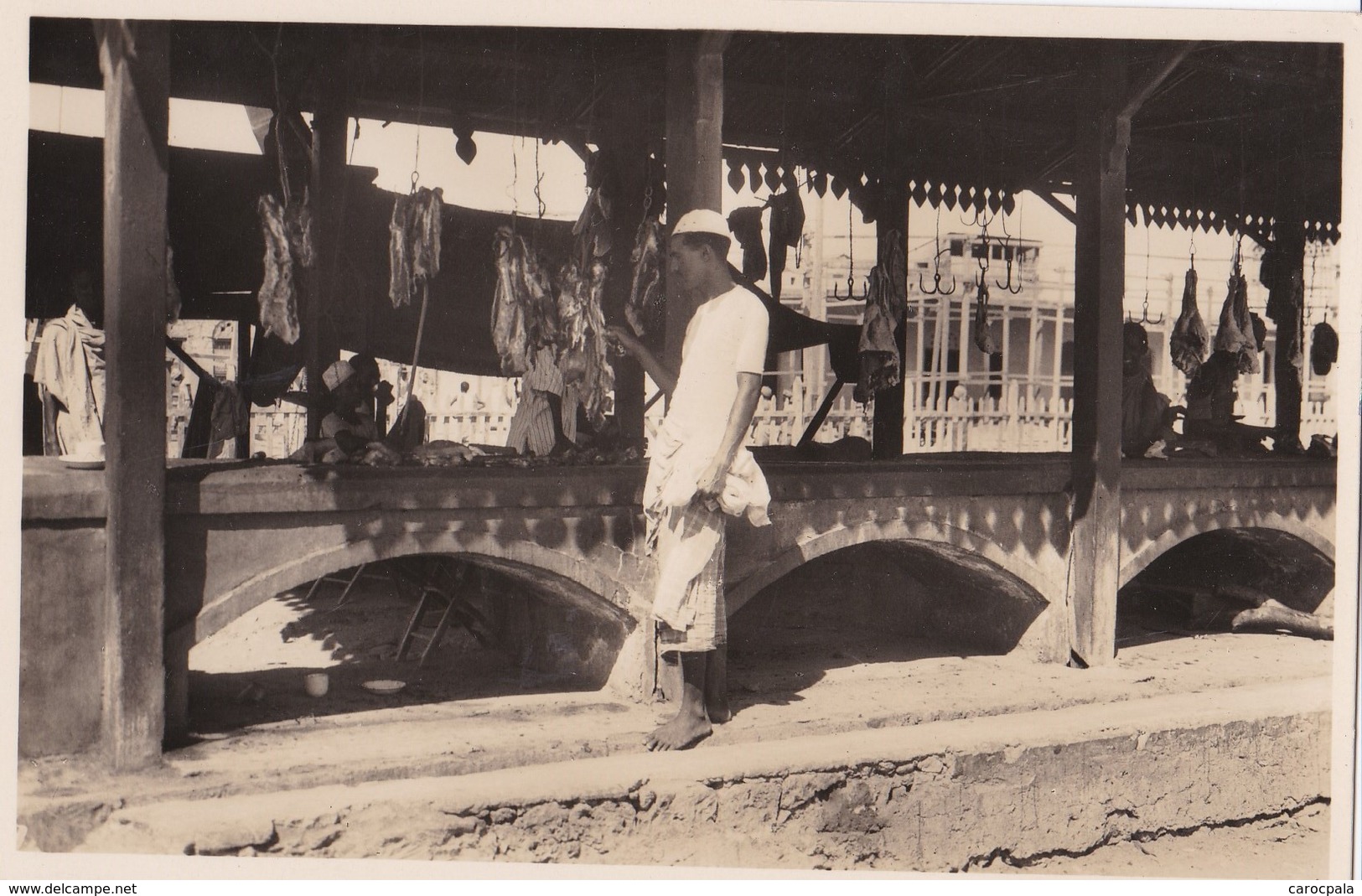 Carte 1930 DJIBOUTI / MARCHE - LA BOUCHERIE - Dschibuti