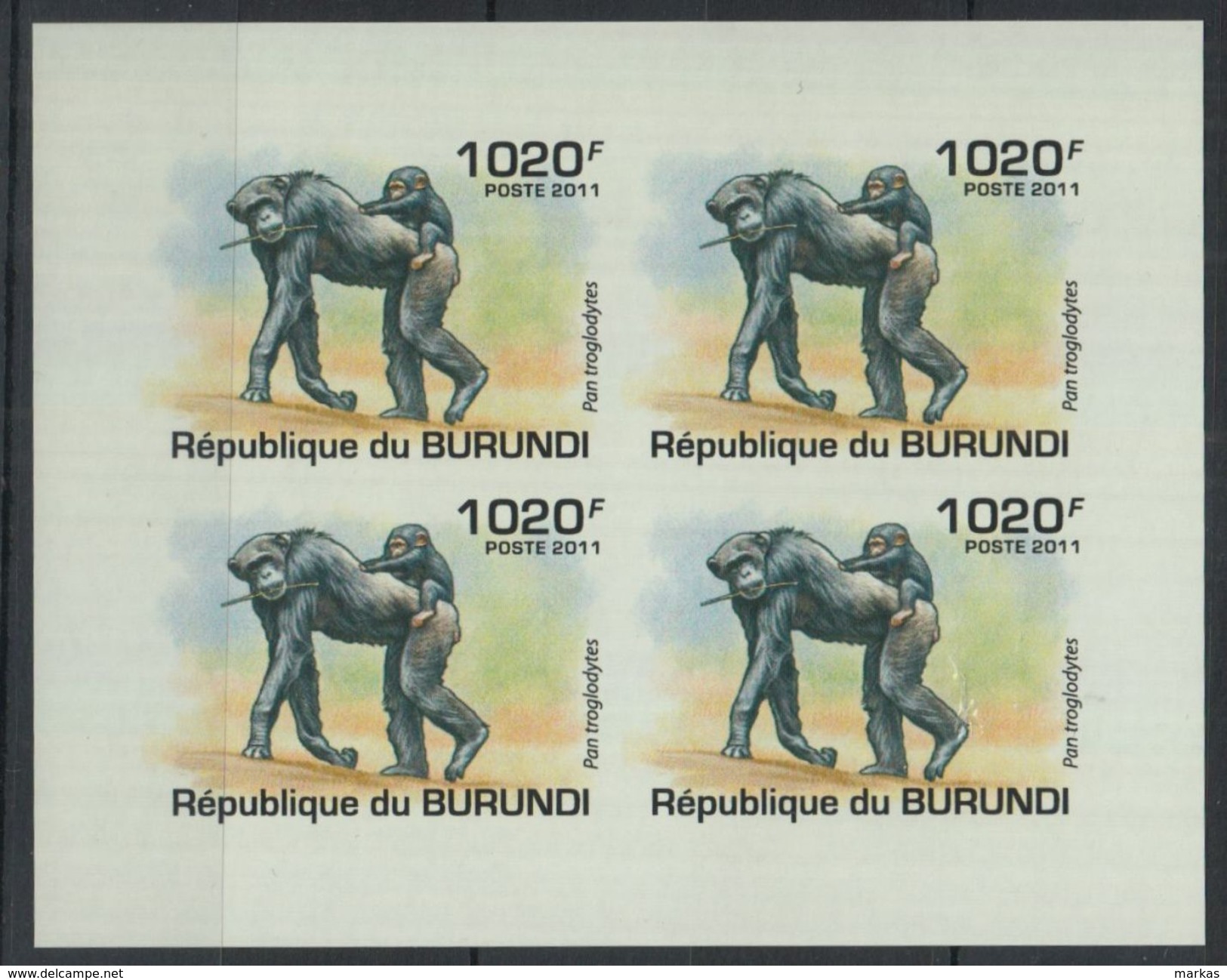 F55. Burundi - MNH - Animals - 2011 - Imperf - Sonstige & Ohne Zuordnung