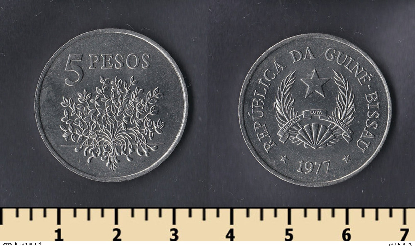 Guinea-Bissau 5 Pesos 1977 - Guinea-Bissau