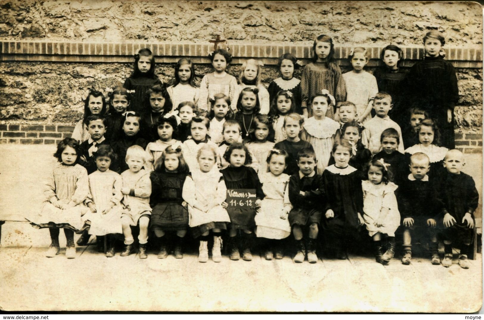 13435  Val De Marne  -   VILLIERS Sur MARNE -  L'ECOLE ,  Les  ENFANTS       Carte Photo Située - Villiers Sur Marne