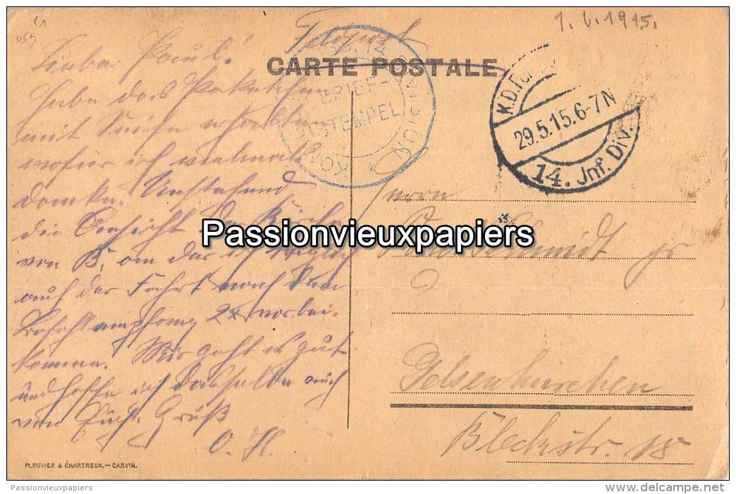 BAUVIN 1915 Feldpost - Autres & Non Classés