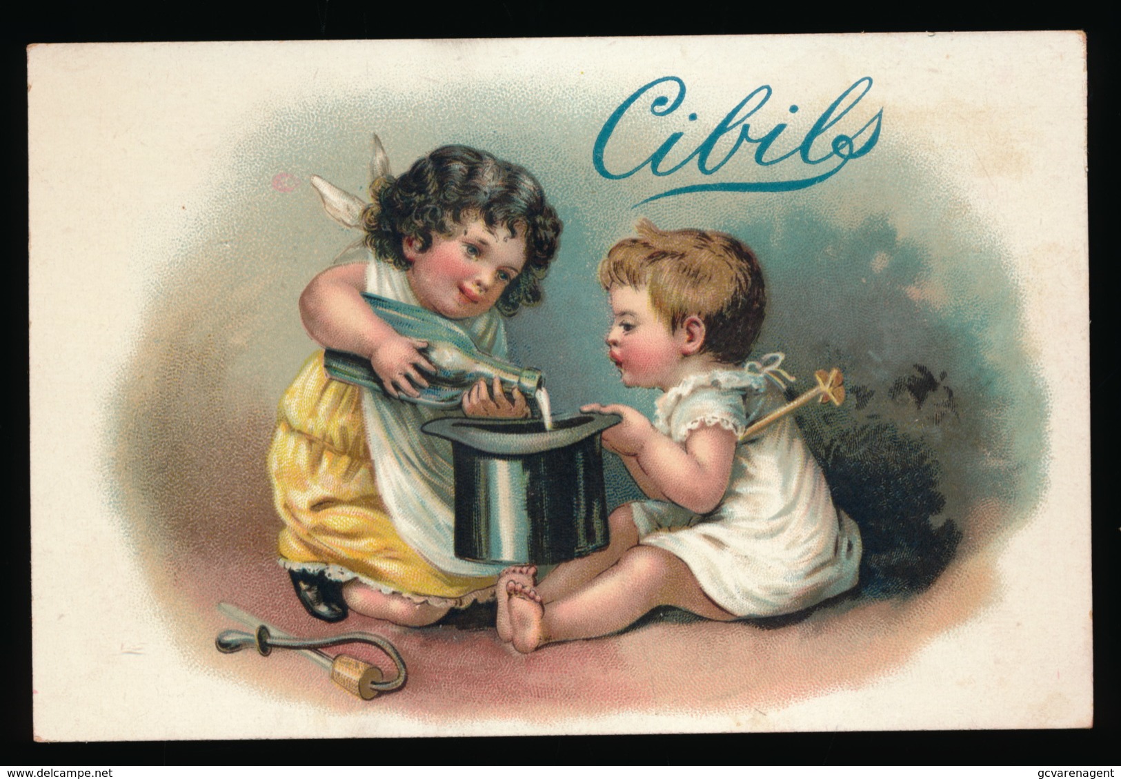 CHROMO CIBILS - 13 X 8.5 CM - 2 ENFANTS    - VOIR 2 SCANS - Autres & Non Classés