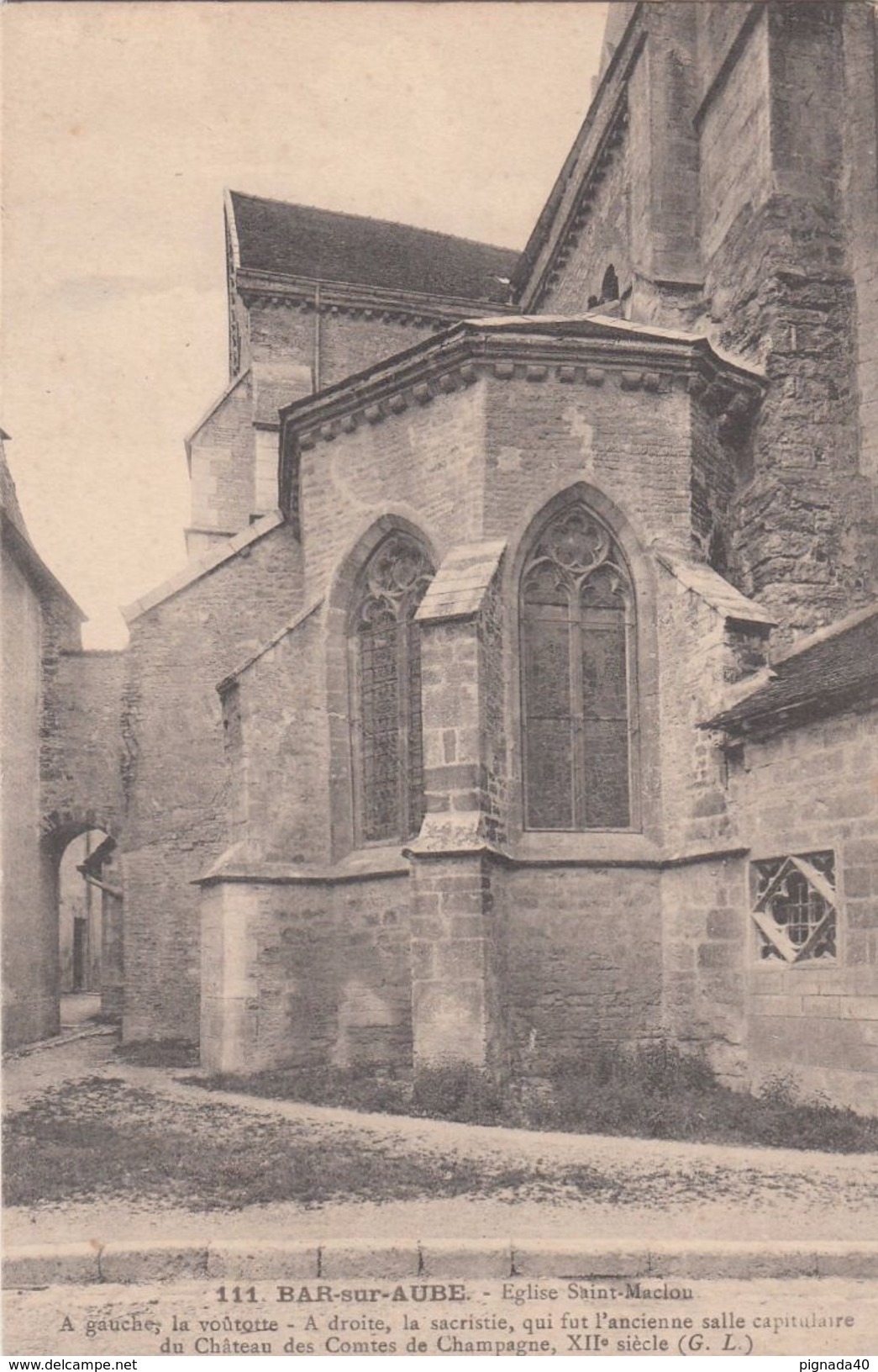 Cp , 10 , BAR-sur-AUBE , Église Saint-Maclou - Bar-sur-Aube