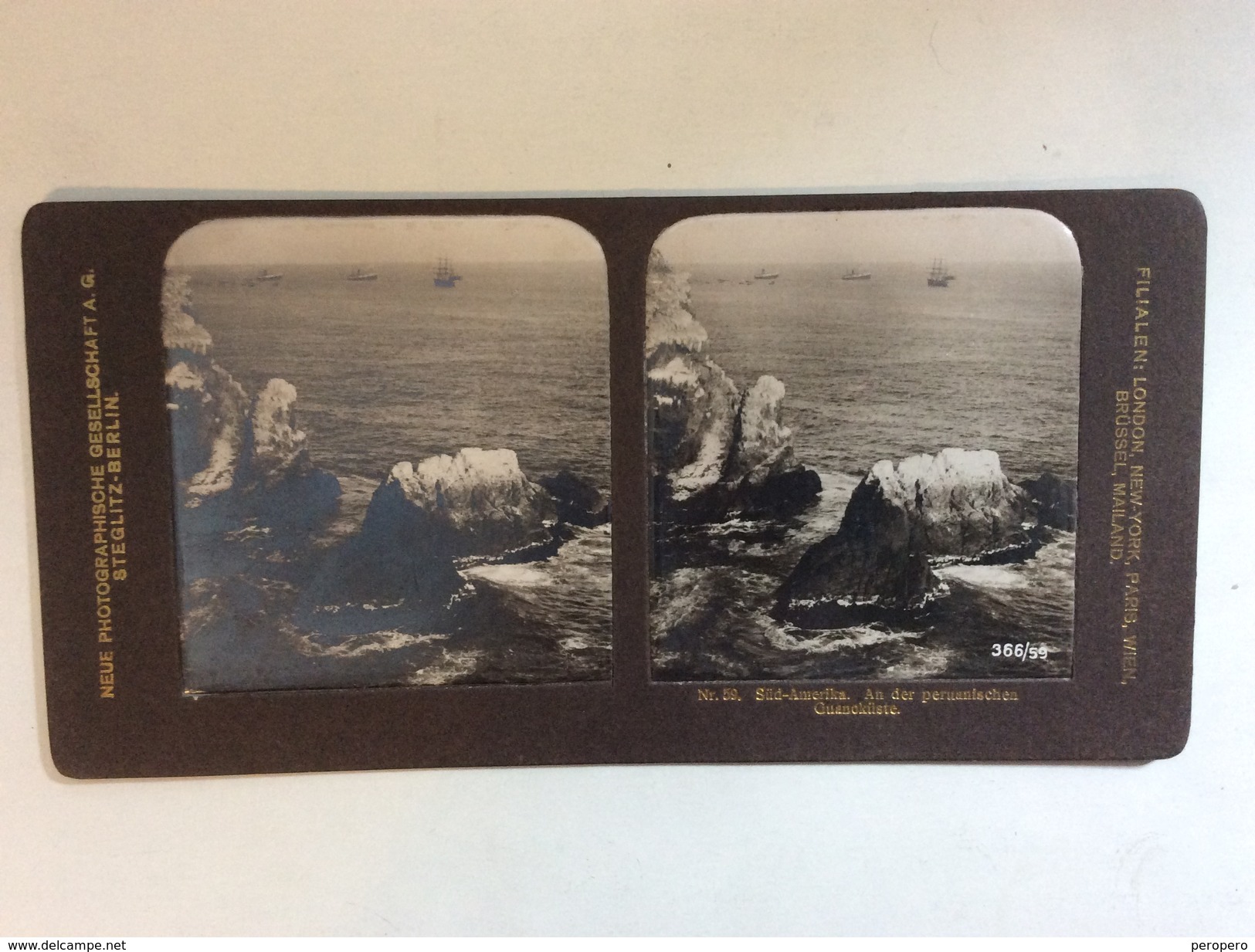 Photo Stéréoscopique STEREO Stereoview  South America   PERU  COAST - Stereo-Photographie