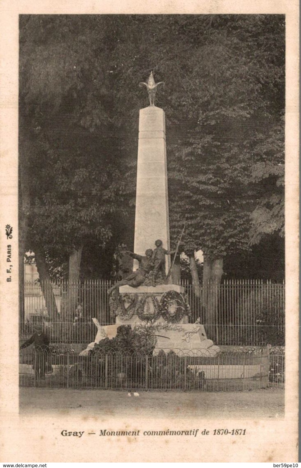 7O GRAY MONUMENT COMMEMORATIF DE 1870-1871 - Gray