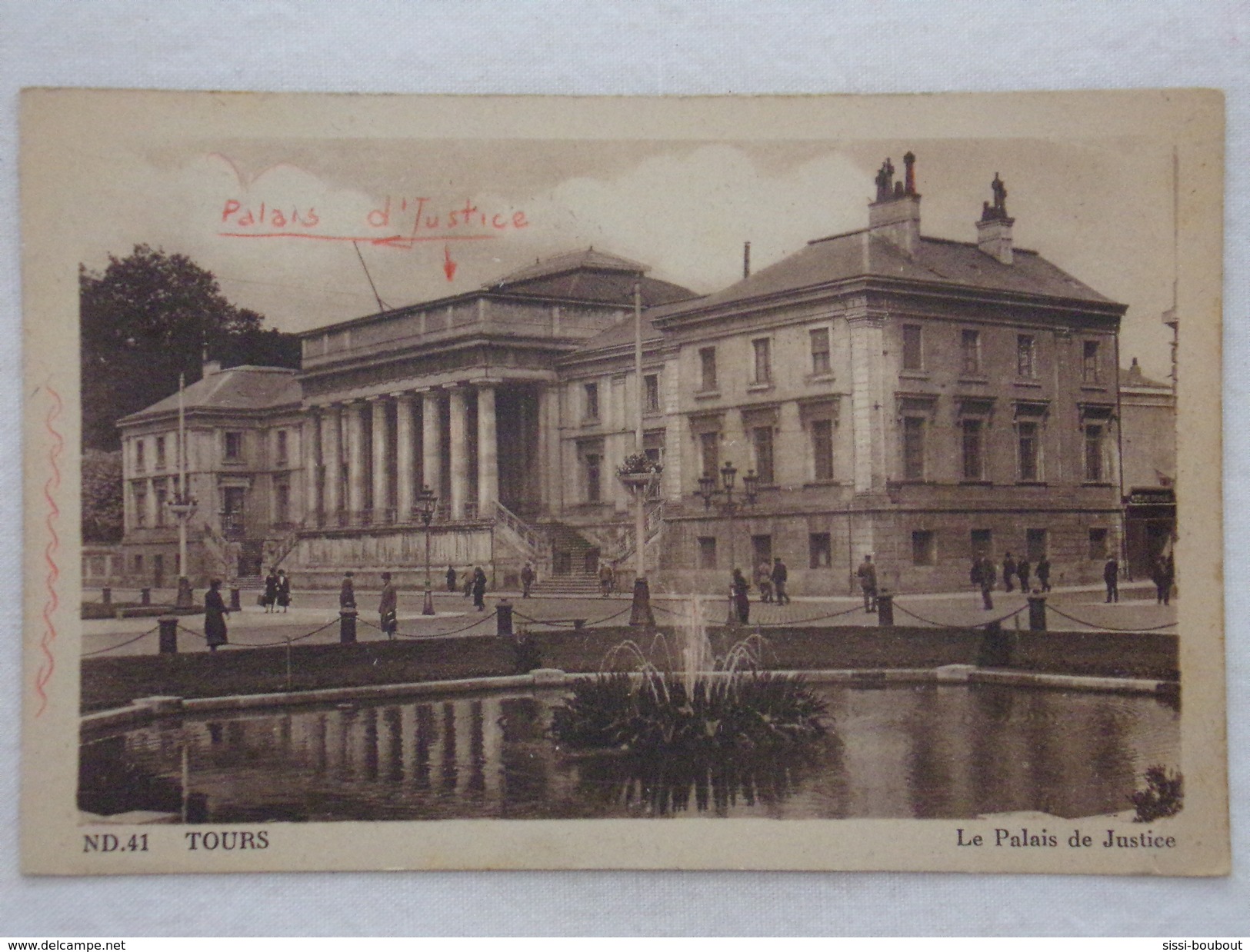 TOURS - Le Palais De Justice - CPA- CP- Carte Postale - Tours