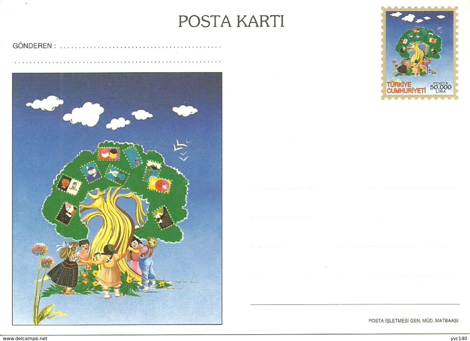 Turkey ; 1996 Postal Stationery - Postal Stationery
