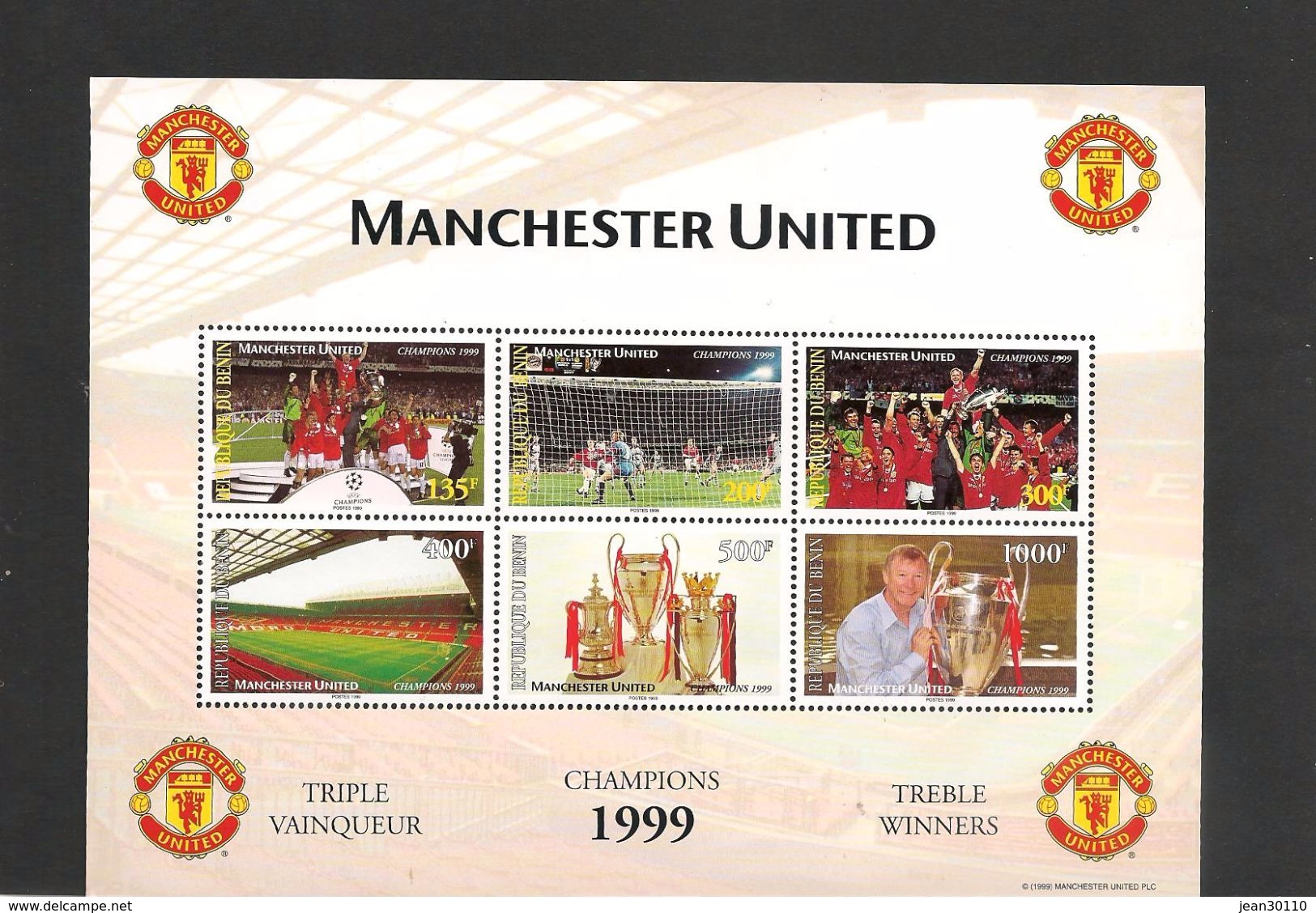 BENIN Manchester United N° Y/T : 944/949** - Unused Stamps