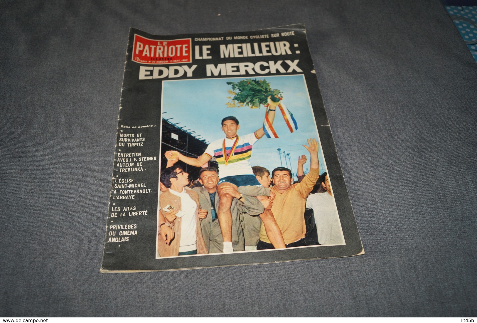 Cyclisme,Le Meilleur,Eddy Merckx,revue Le Patriote Illustré,Septembre 1967,sport,coureurs Cycliste,pour Collection - Cyclisme