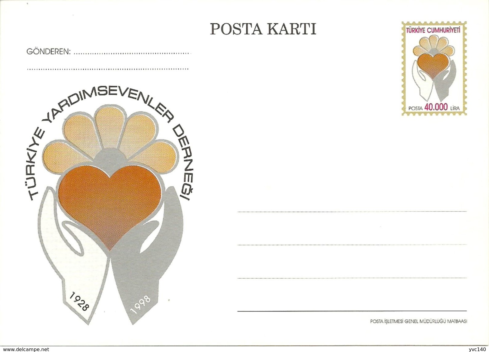 Turkey ; 1997 Postal Stationery - Enteros Postales