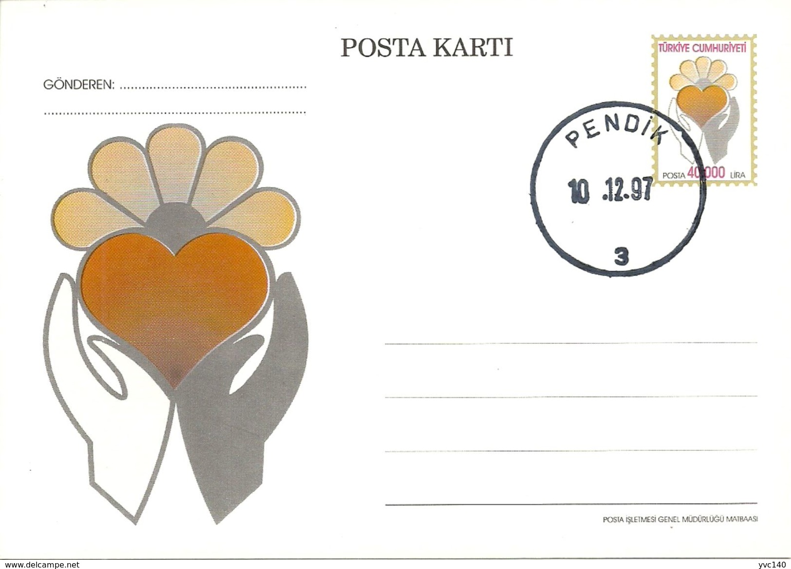 Turkey ; 1997 Postal Stationery - Ganzsachen