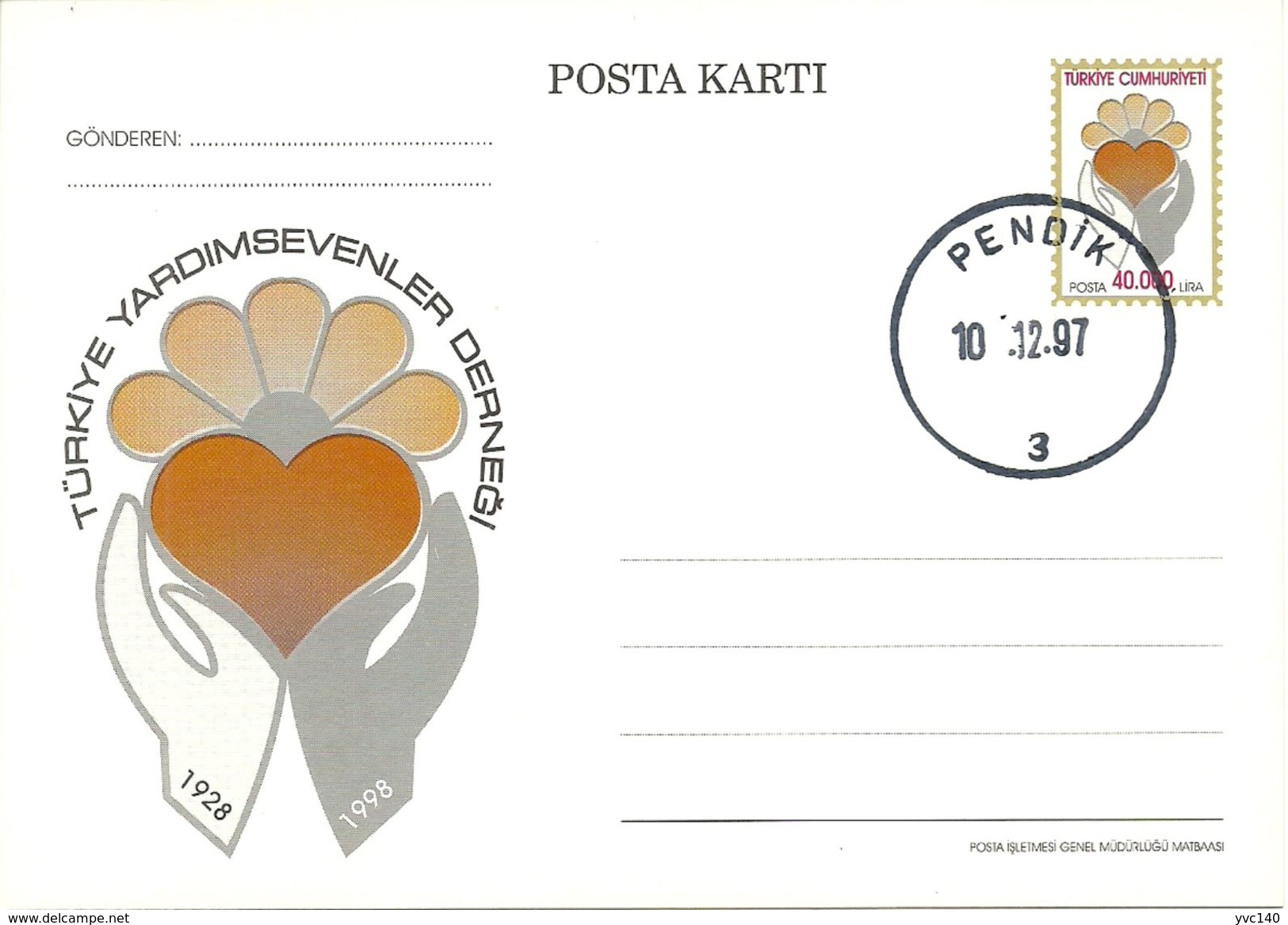 Turkey ; 1997 Postal Stationery - Postwaardestukken