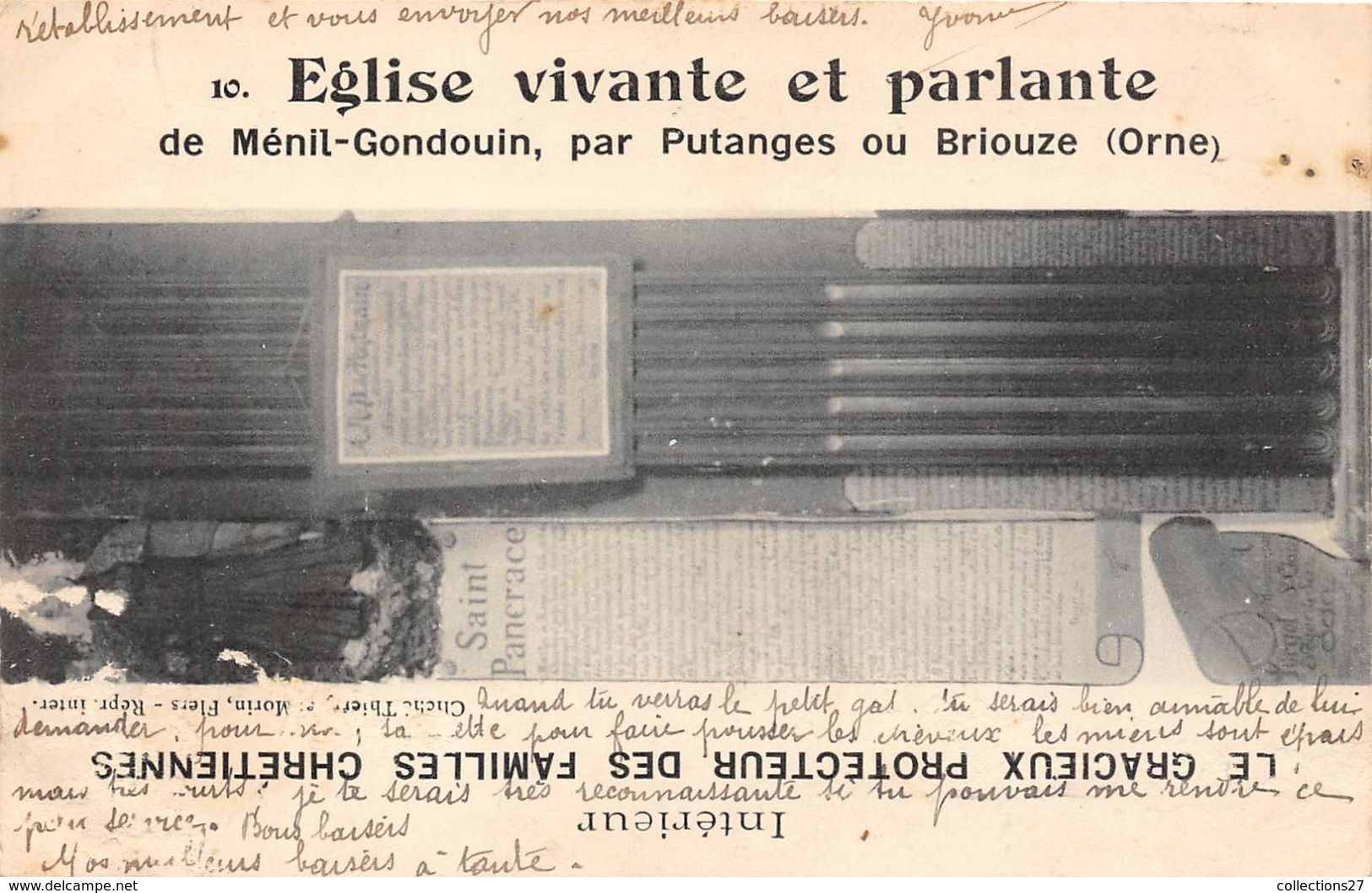 61-MENIL-GONDOUIN, PAR PUTANGES OU BRIOUZE- EGLISE VICANTE ET PARLANTE - Autres & Non Classés