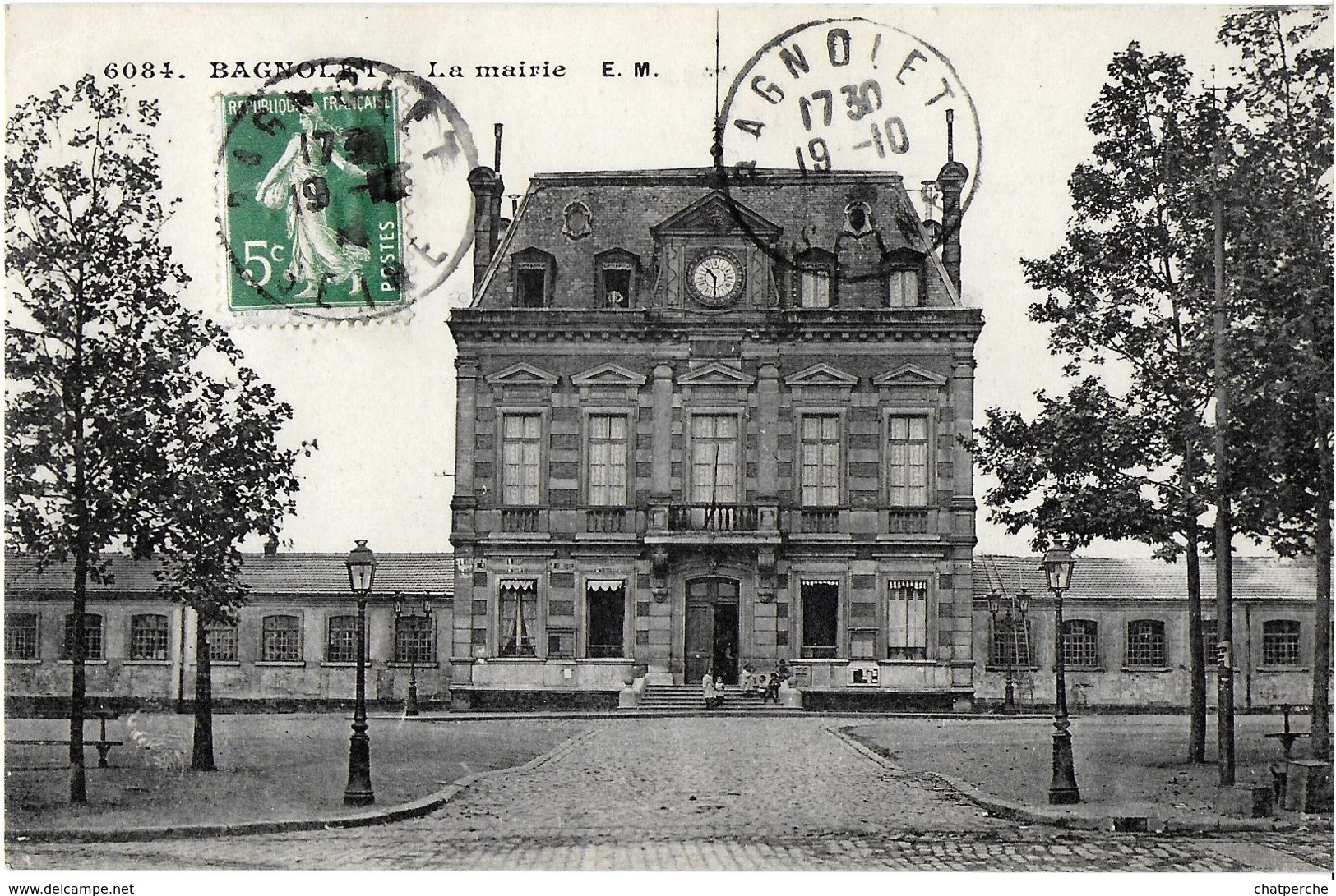 BAGNOLET 93 SEINE SAINT DENIS 6084 LA MAIRIE EDIT. E.M ECRITE CIRCULEE - Bagnolet