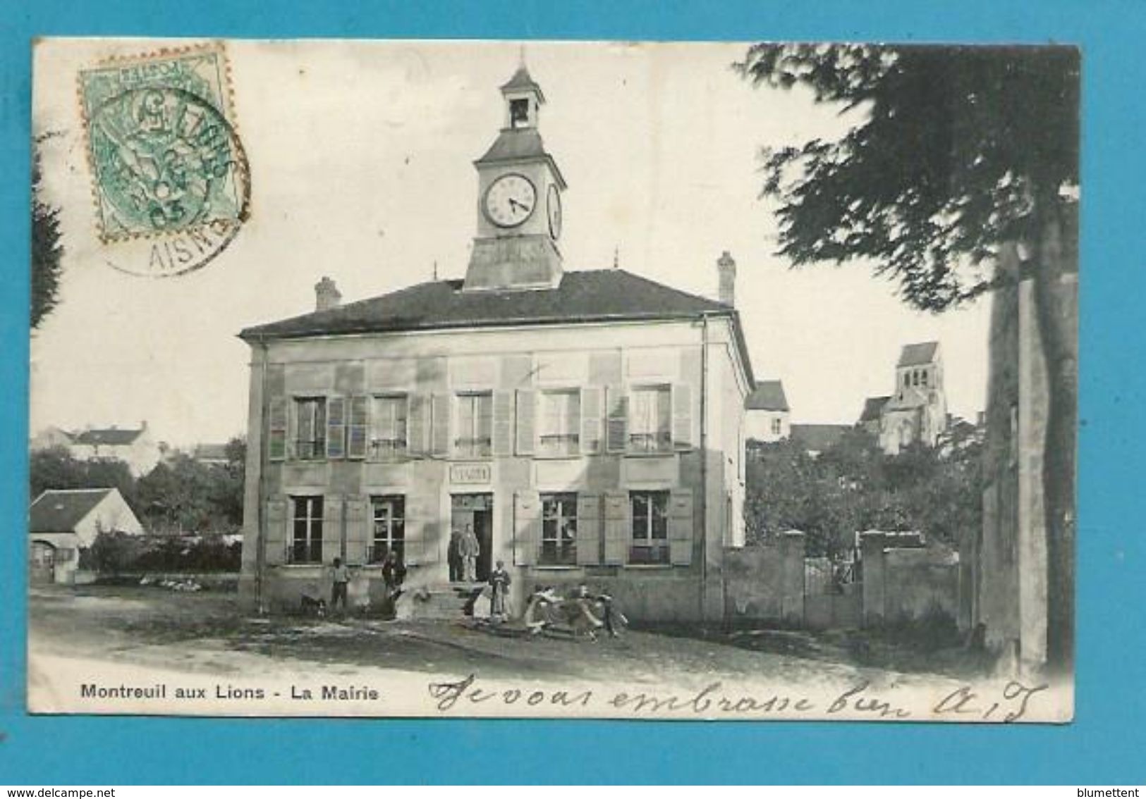 CPA Ma Mairie MONTREUIL AUX LIONS 02 - Other & Unclassified