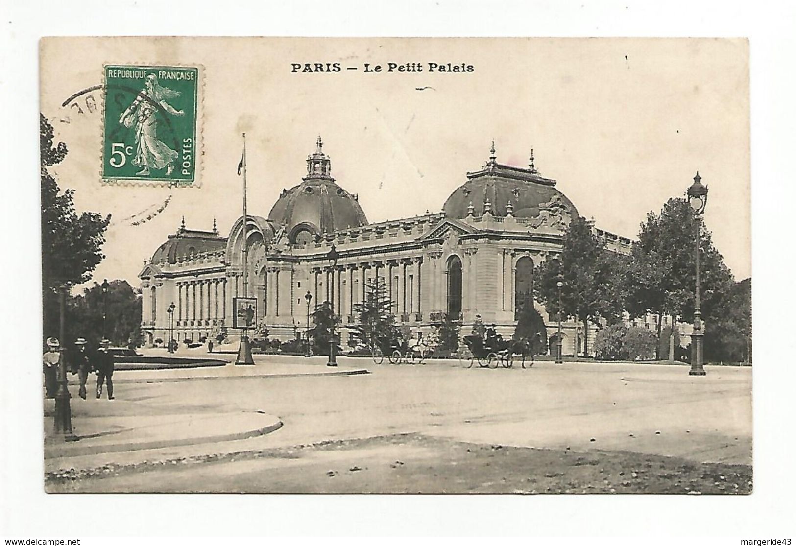 CPA PARIS - LE PETIT PALAIS 1912 - Autres Monuments, édifices