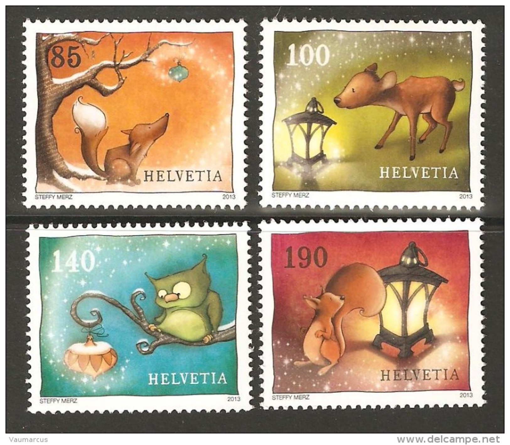 2013 Zu 1484-1487 / Mi 2317-2320 / YT 2442-2445 NOËL ** / MNH - Ungebraucht