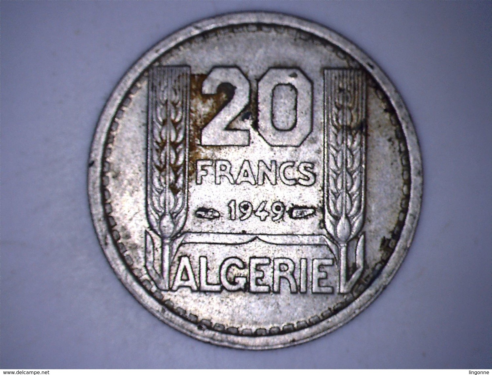 ALGERIE / ALGERIA 20 FRANCS 1949 - Argelia