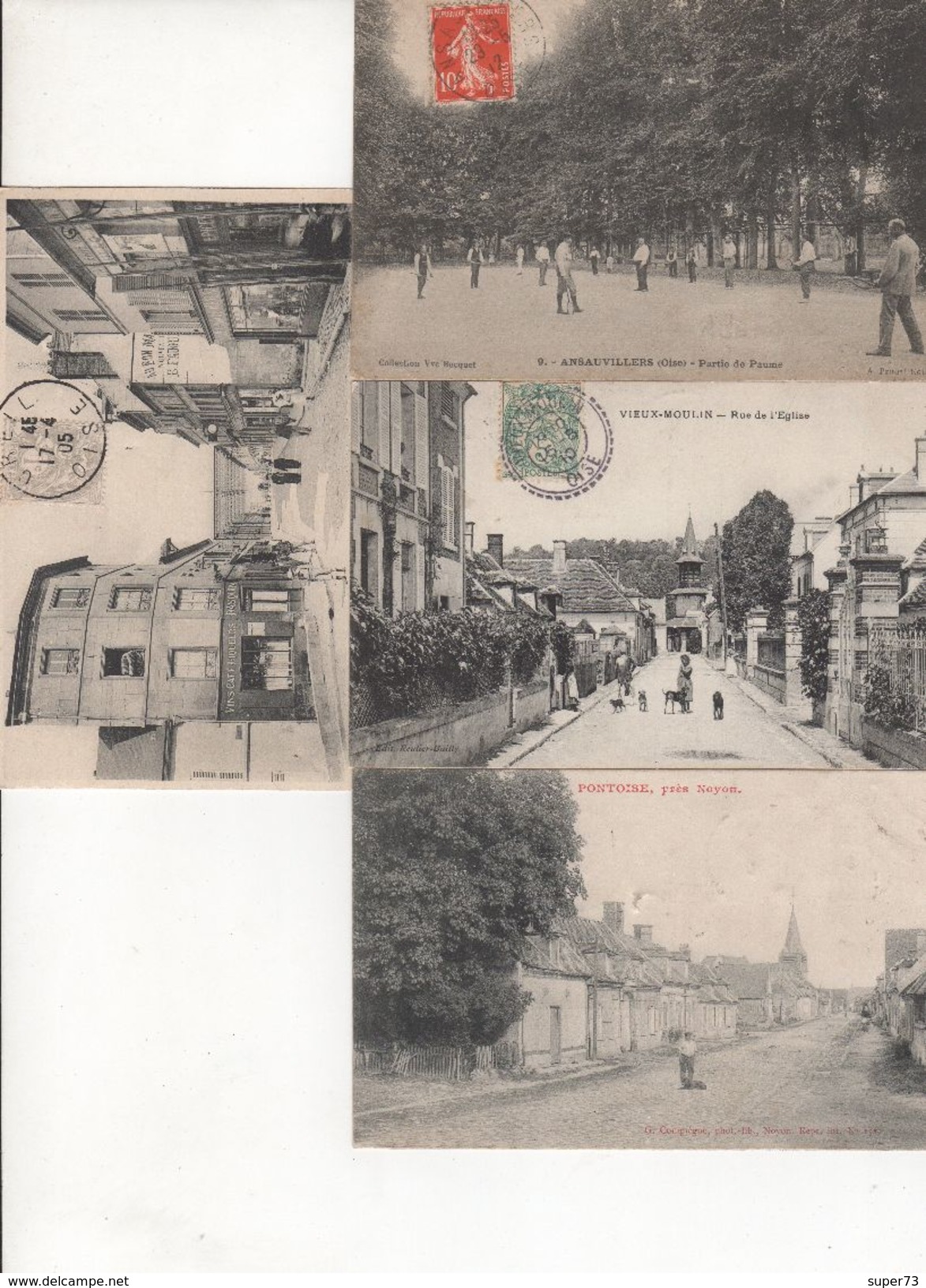 Beau Lot De 19 Cartes Postales Anciennes De L'Oise Département 60 Dont Nombreuses Animations - 5 - 99 Cartes