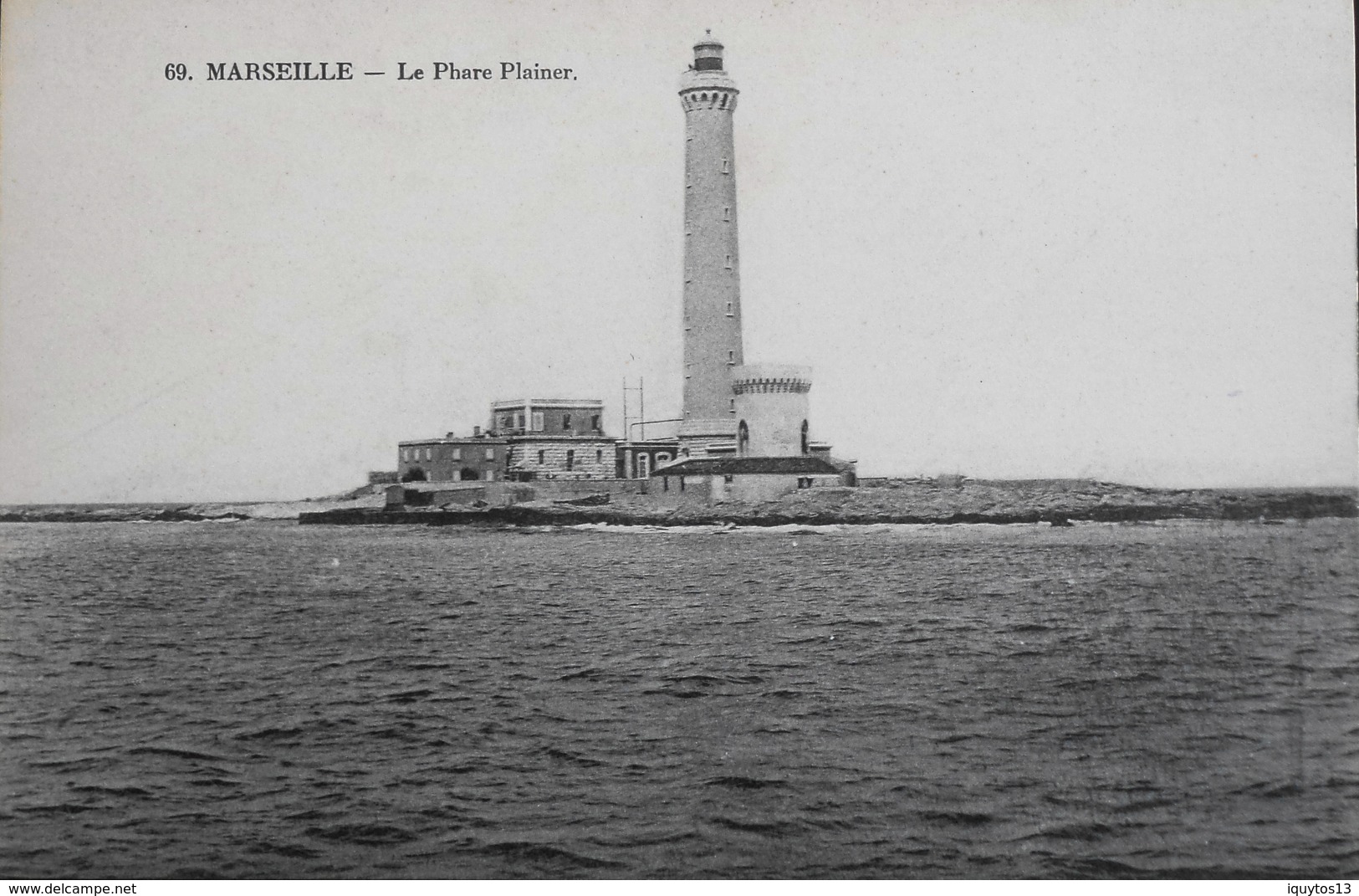 CPA - FRANCE - MARSEILLE - Le Phare Du Planier Avec PLANIER écrit PLAINER - Daté 1918 - En TBE - Château D'If, Frioul, Iles ...