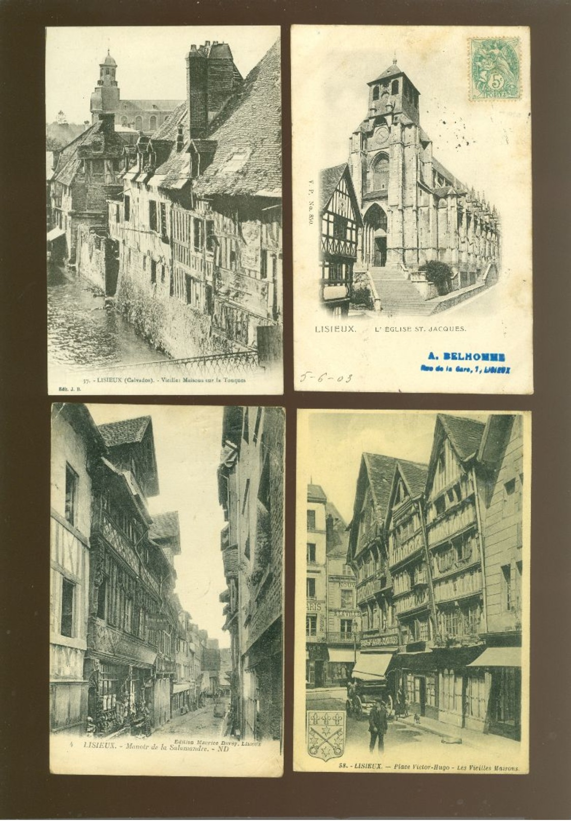 Beau lot de 60 cartes postales de France  Lisieux   Mooi lot van 60 postkaarten van Frankrijk  Lisieux -  60 scans