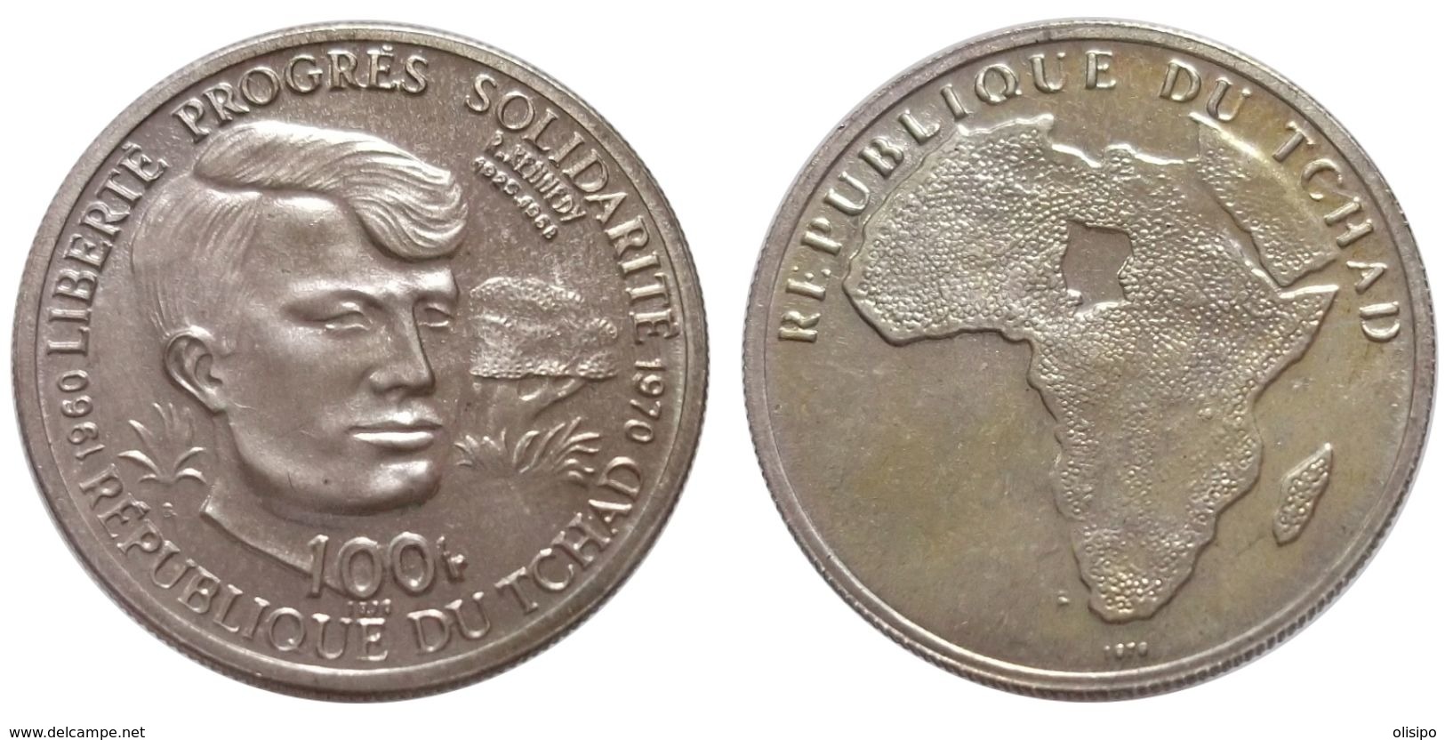 100 Francs 1970 (Chad) Silver - Tchad