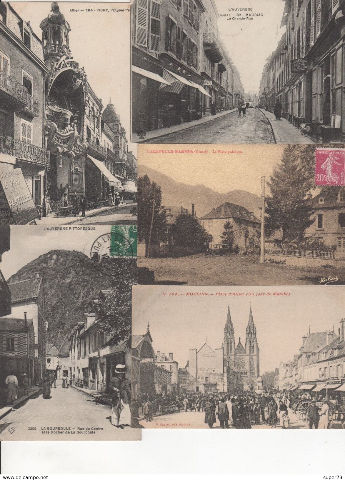 Beau Lot De 40 Cartes Postales Anciennes Auvergne Départements 03 , 15 , 63 Dont Nombreuses Animations - 5 - 99 Postcards