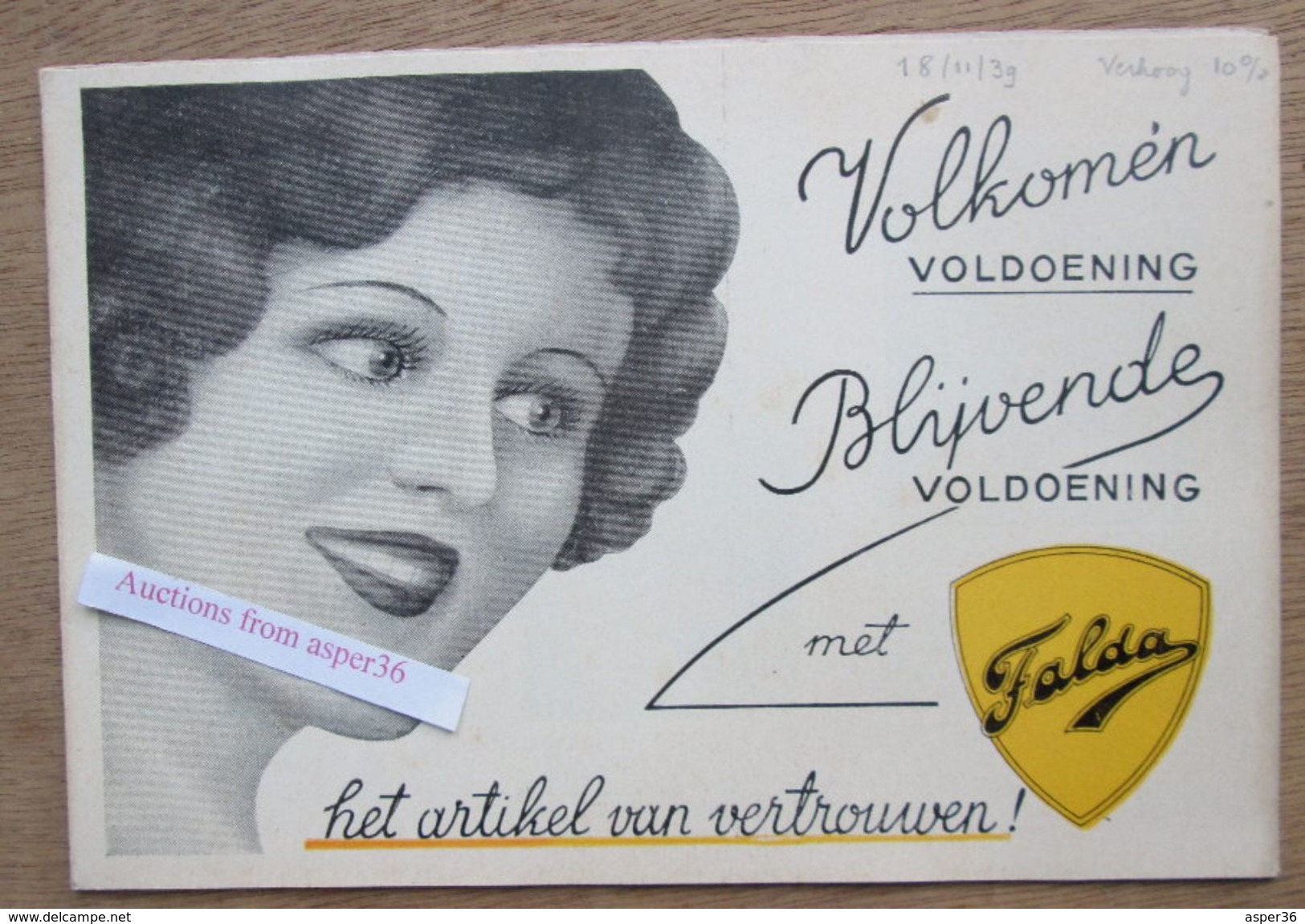 Brochure "Wasmachines Falda" 1939 - Verzamelingen