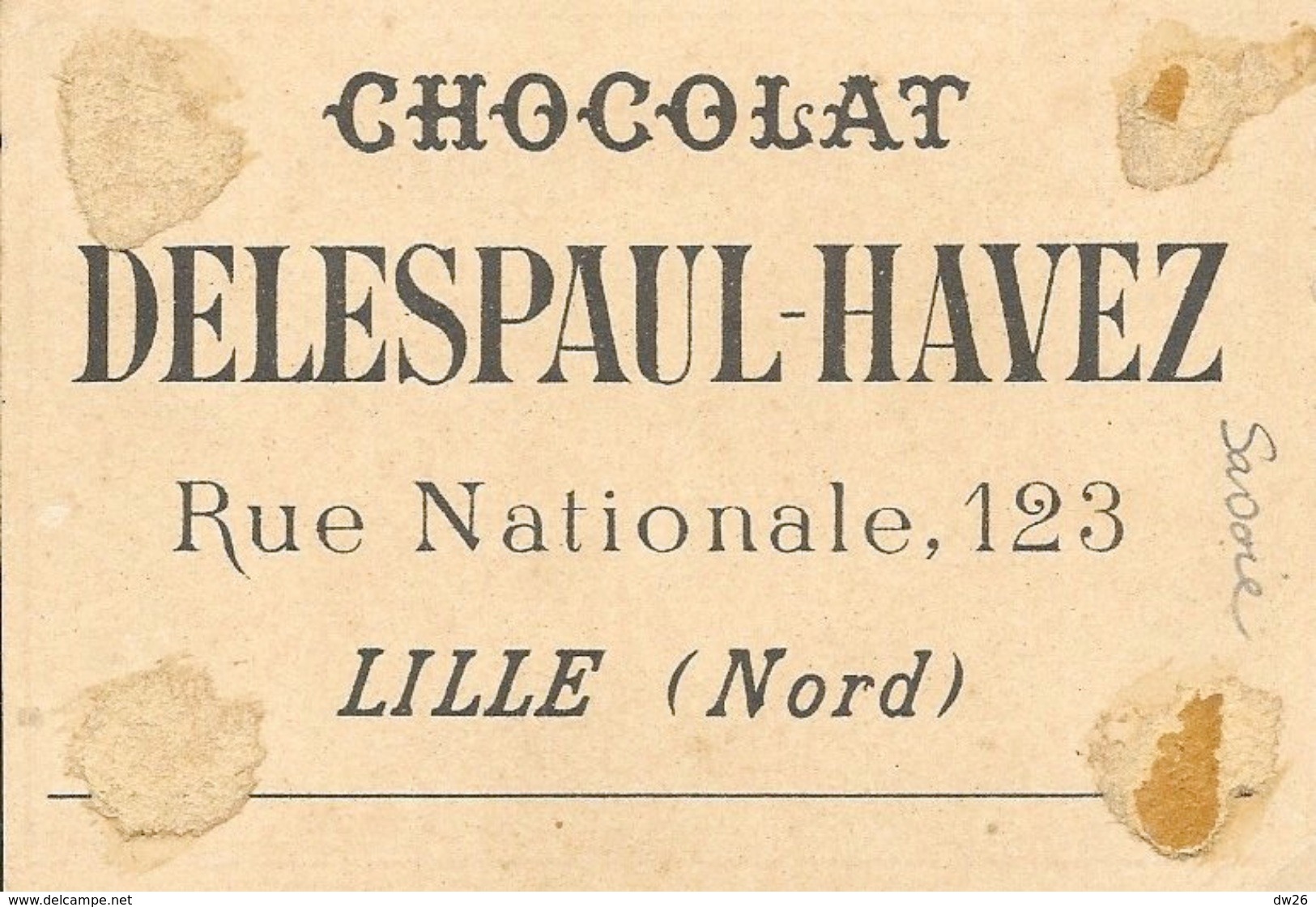 Chromo: Département De La Savoie, Chocolat Delespaul-Havez Lille - Sonstige & Ohne Zuordnung