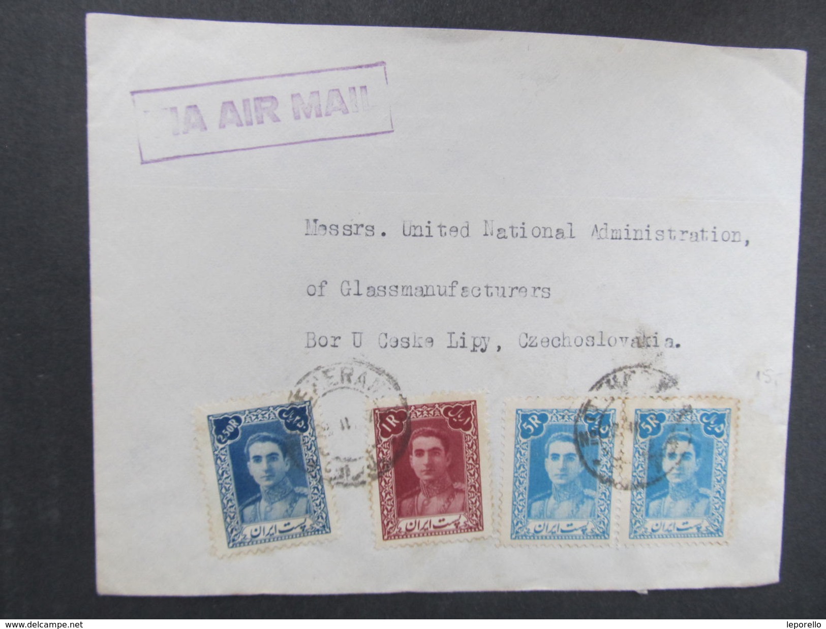 BRIEF IRAN Teheran - Bur U Ceske Lipy Ca.1940 AIR MAIL //  D*28103 - Iran