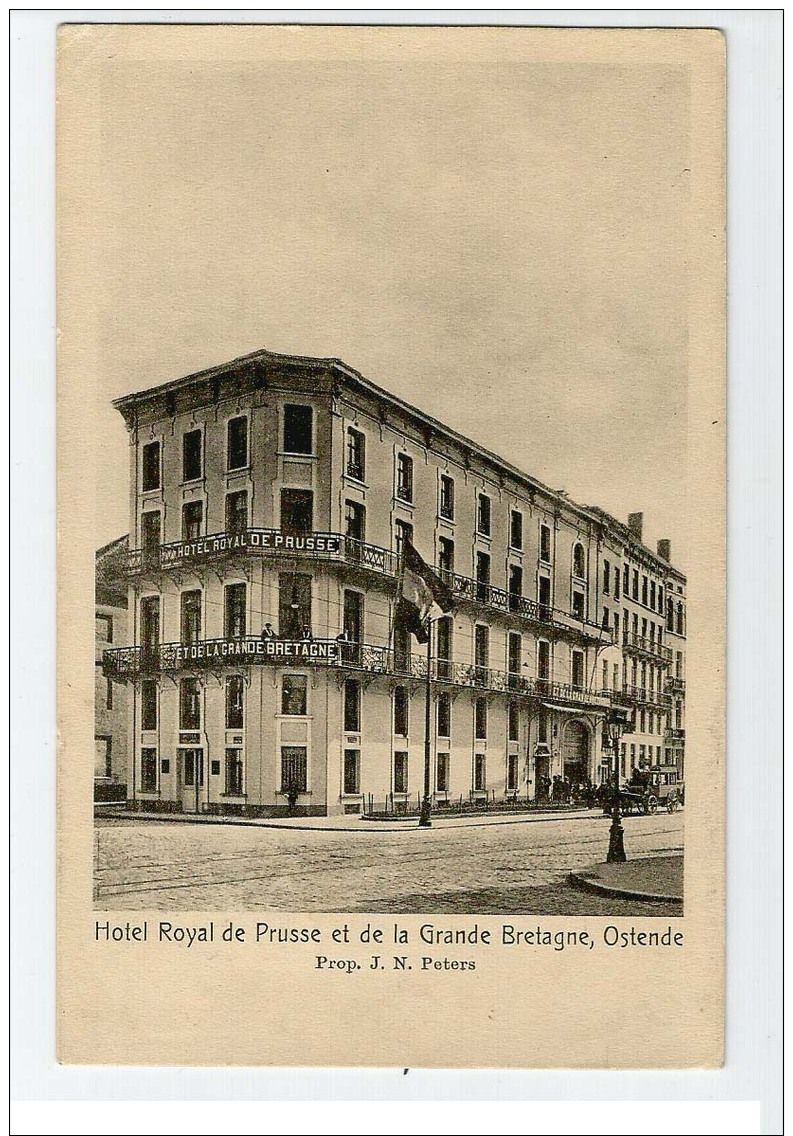 7252 Ostende-Oostende - Hotel Royal De Prusse Et De La Grand Bretagne -  Hoek Van Iseghemstraat En Kapucynestraat - Oostende