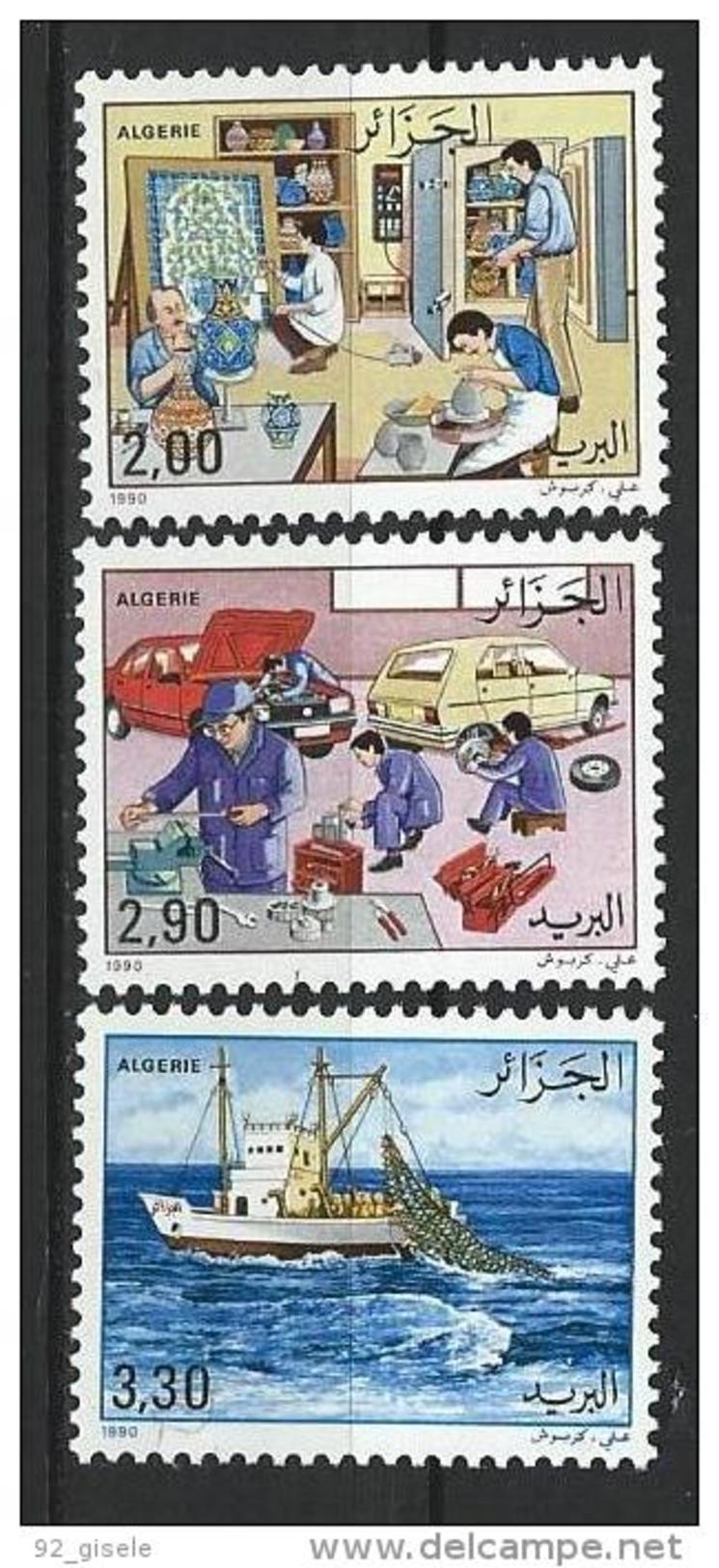 Algerie YT 974 à 976 " Les Métiers " 1990 Neuf** - Algerien (1962-...)