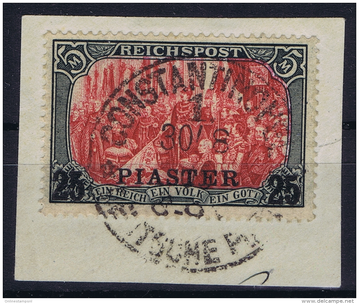 Deutsche Post Turkei  Mi 23 I III Obl./Gestempelt/used  Fragment - Turkse Rijk (kantoren)