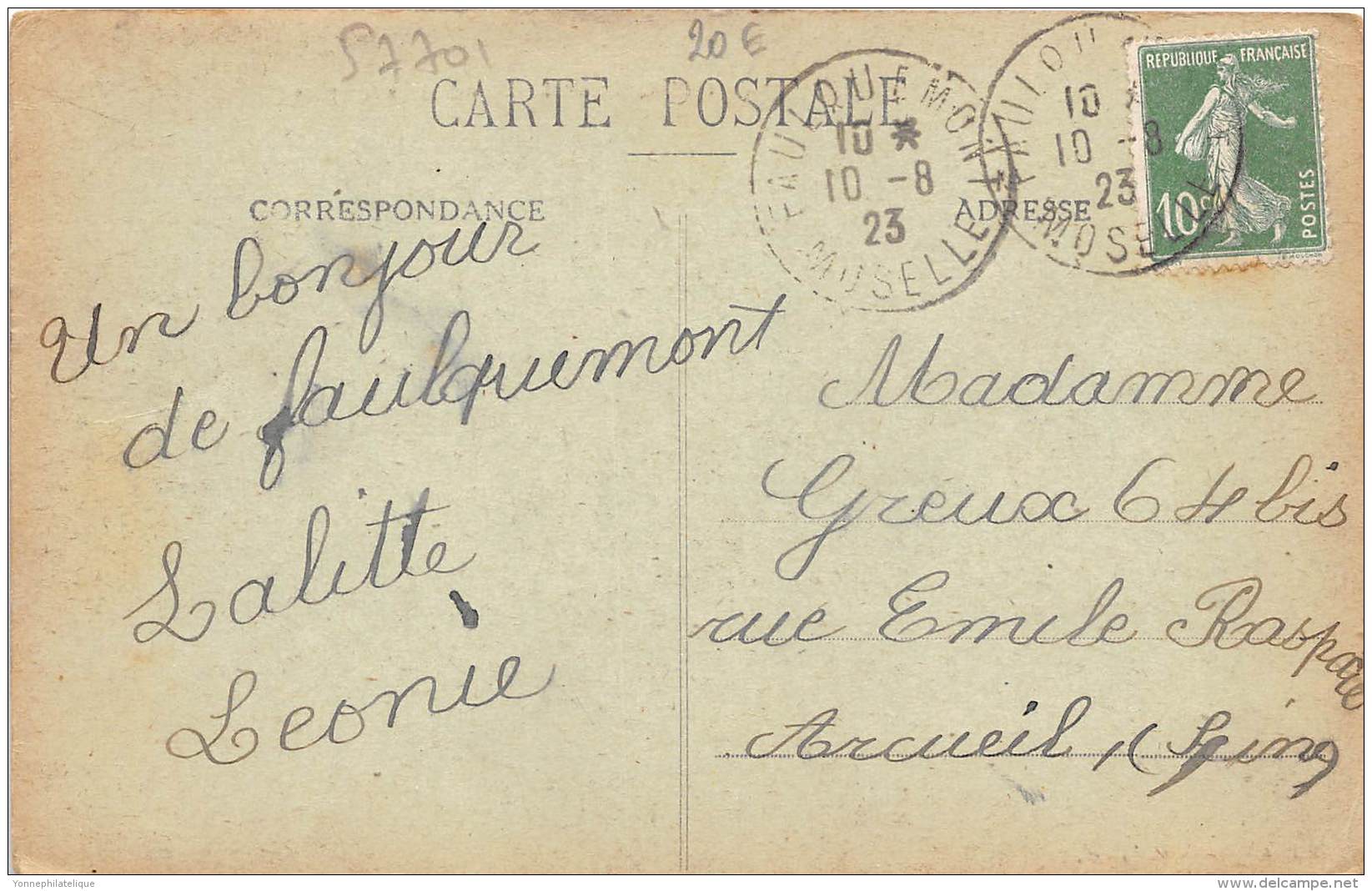 57 - MOSELLE / 57701 - Faulquemont - Postes Et Télégraphes - Other & Unclassified