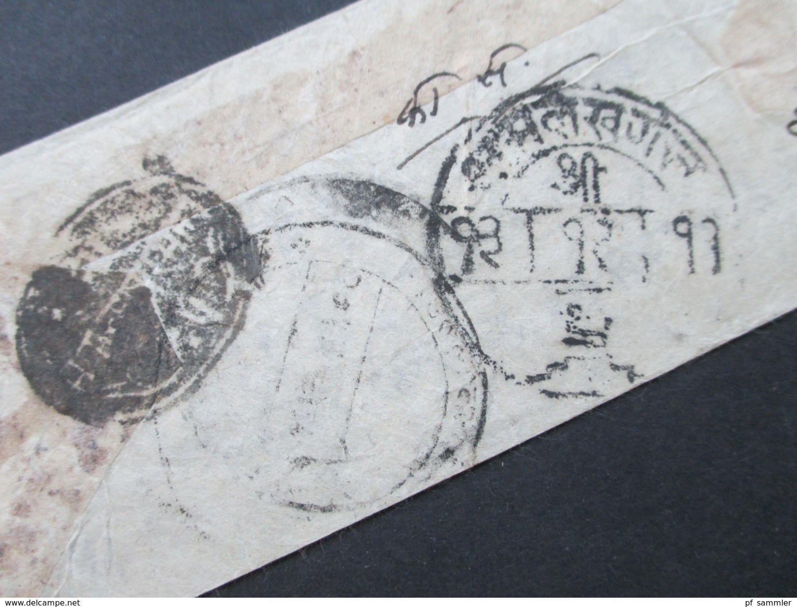 Indien Vorphila ?? 2 Alte Briefe Mit Interessanten Stempel?!? 19. Jahrhundert?! - Altri & Non Classificati