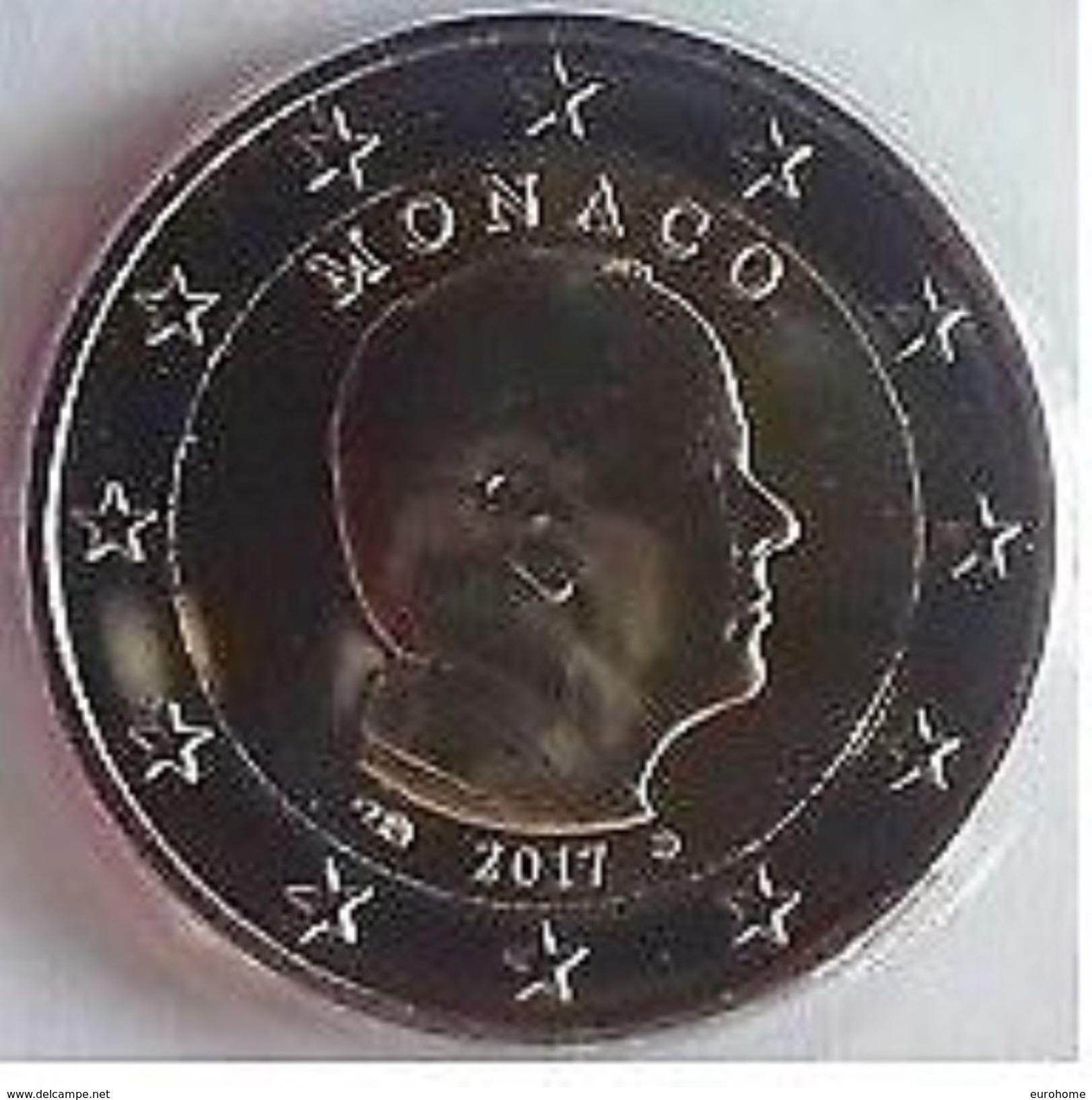 Monaco 2017    2 Euro     Prins  Albert   UNC Uit De Rol  UNC Du Rouleaux  !! - Monaco