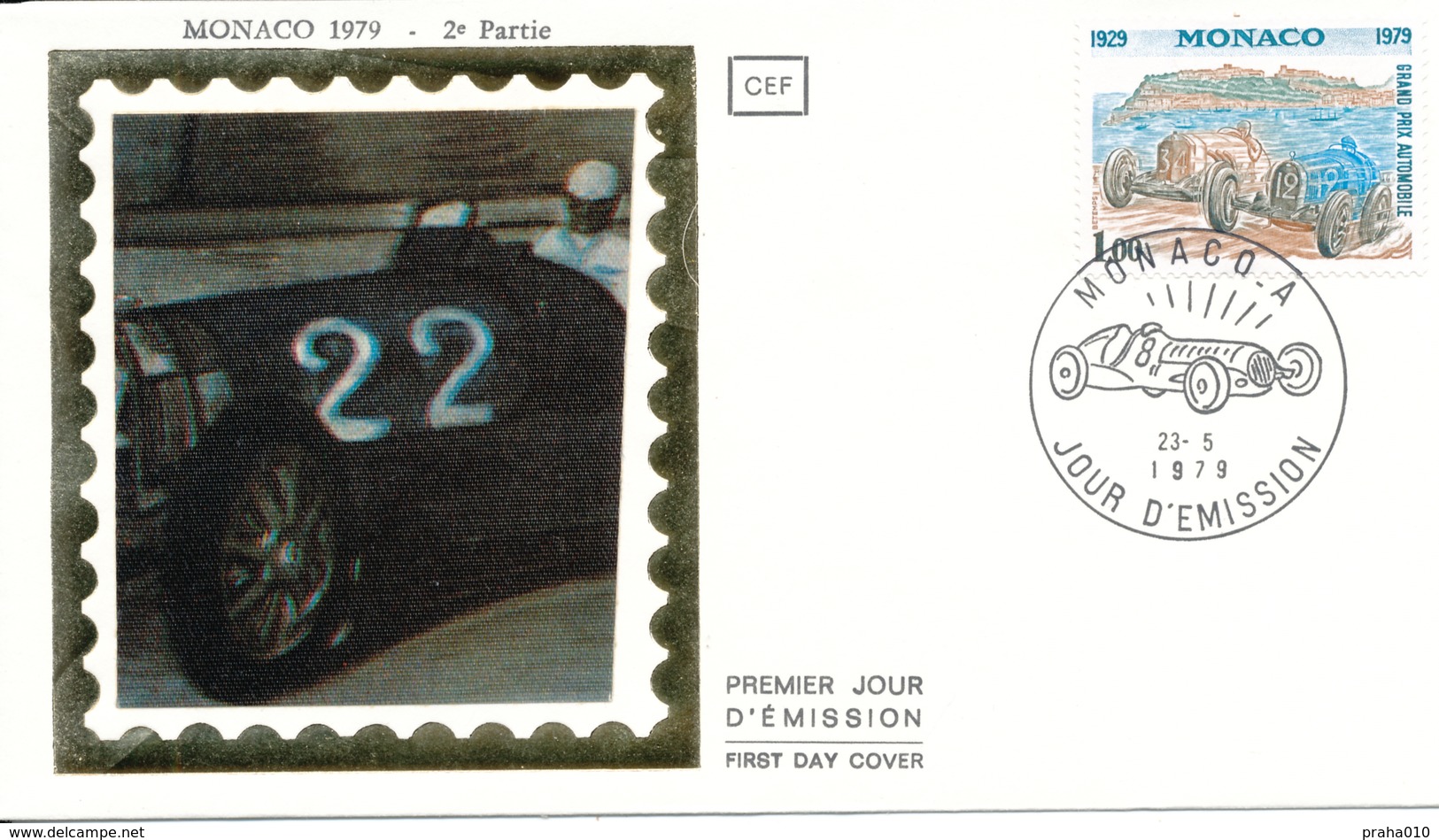 L4567 - Monaco (1979) Monaco A: Grand Prix Automobile 1929-1979 (FDC) - Automobile